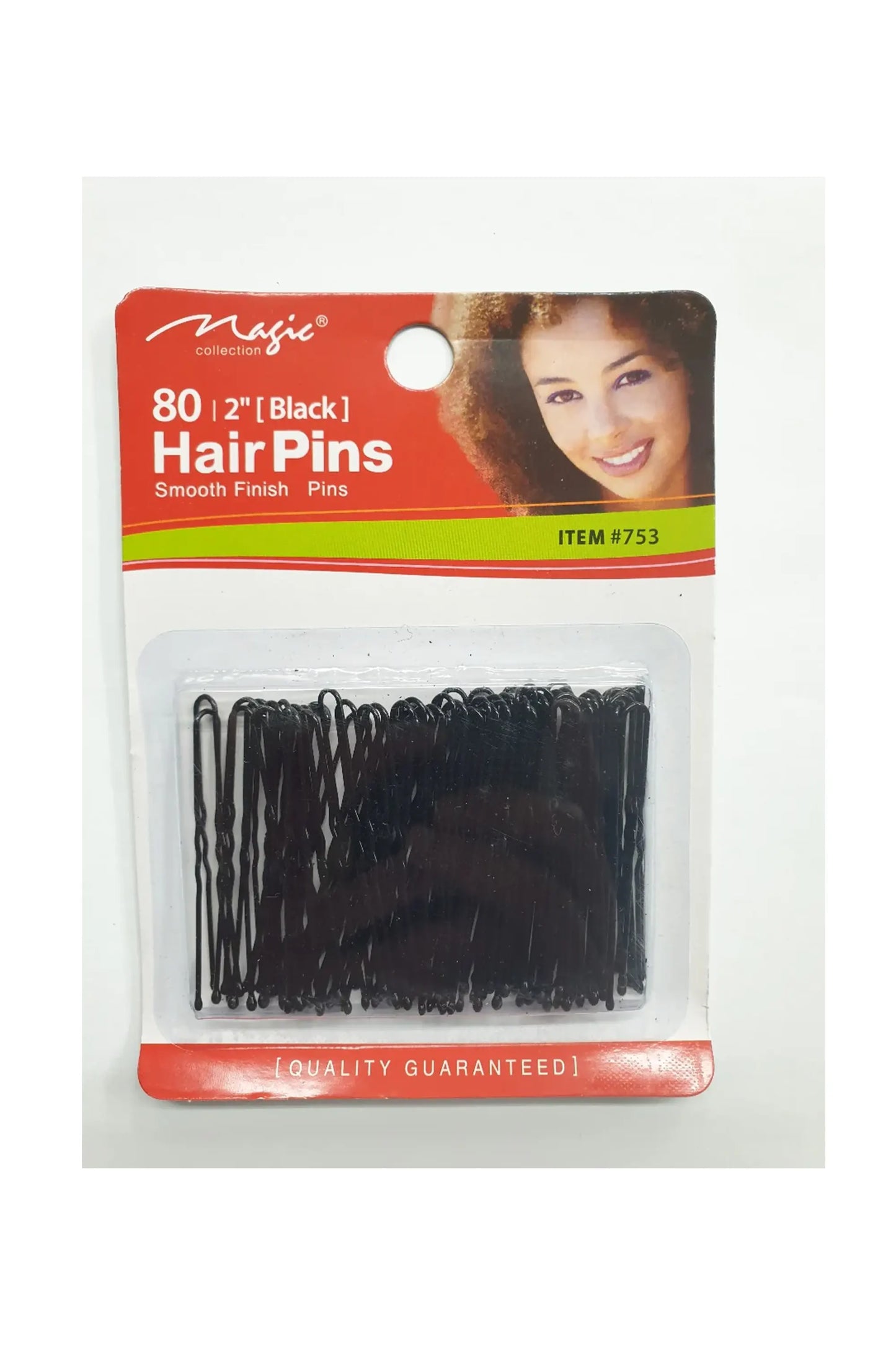 Magic Collection 80 2" Black Hair Pins Item#753
