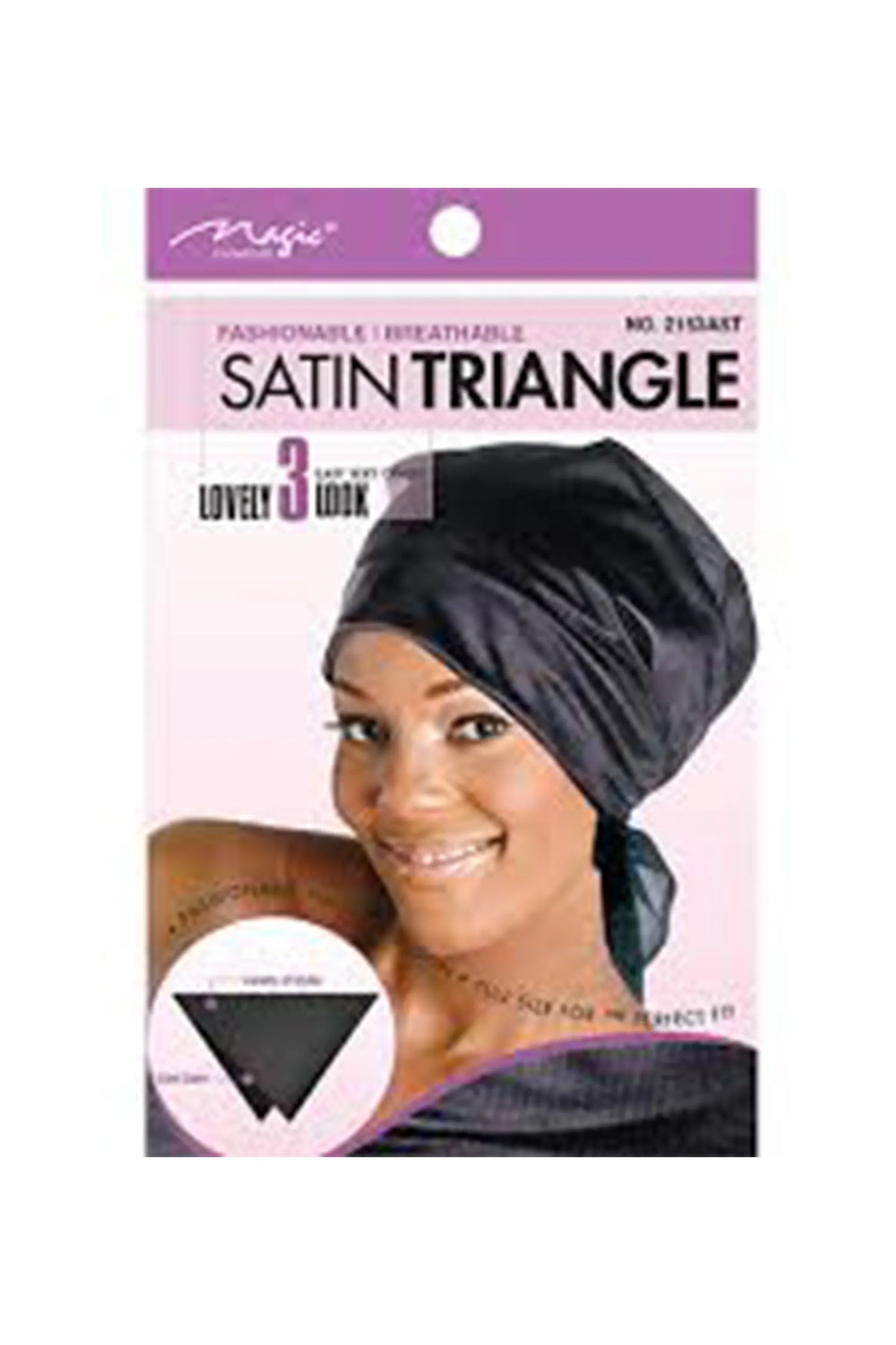 Magic Collection Fashionable Breathable Satin Triangle No.2153Bla