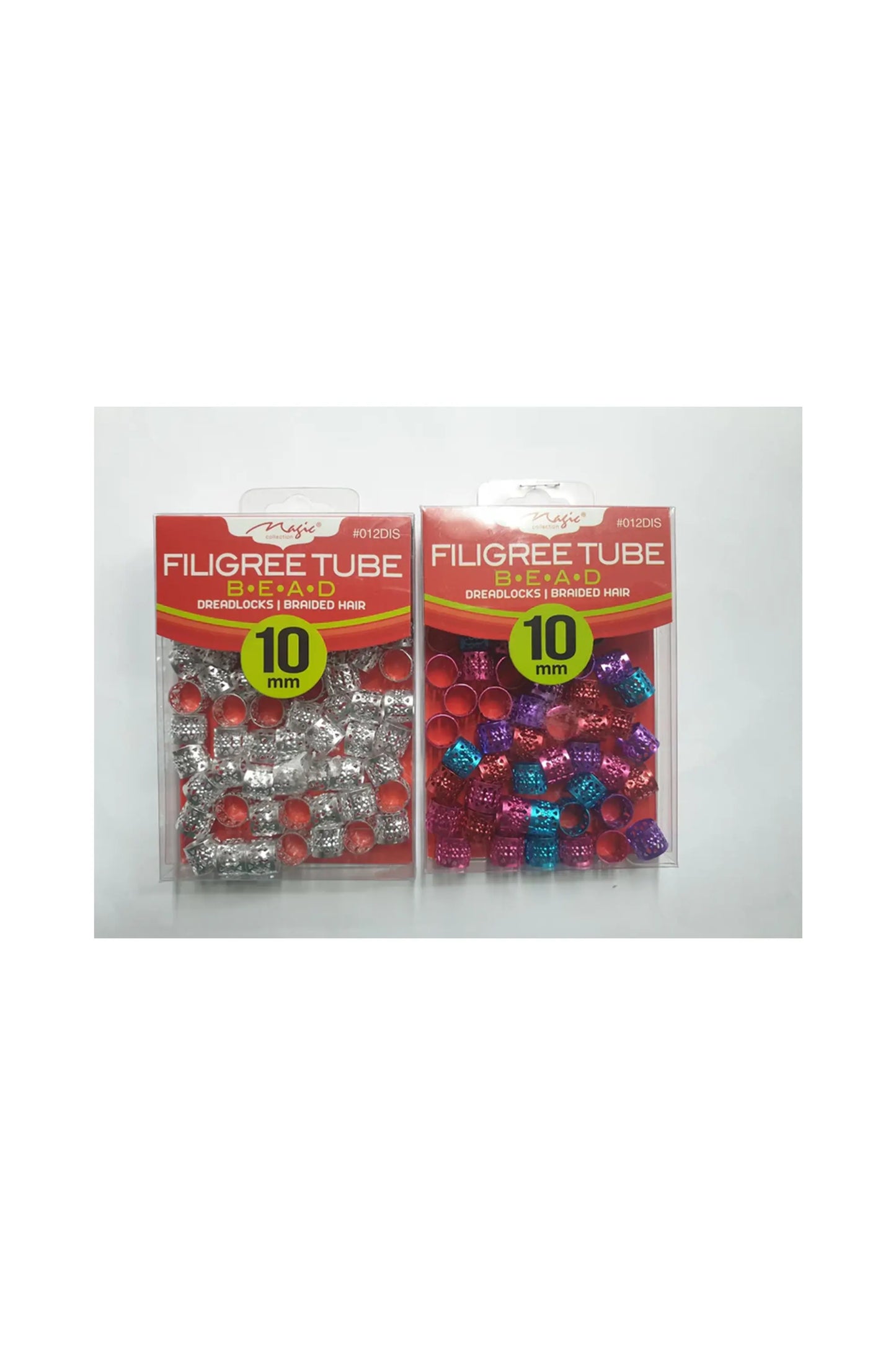 Magic Collection Filigree Tube Metal Hair Beads - 10Mm