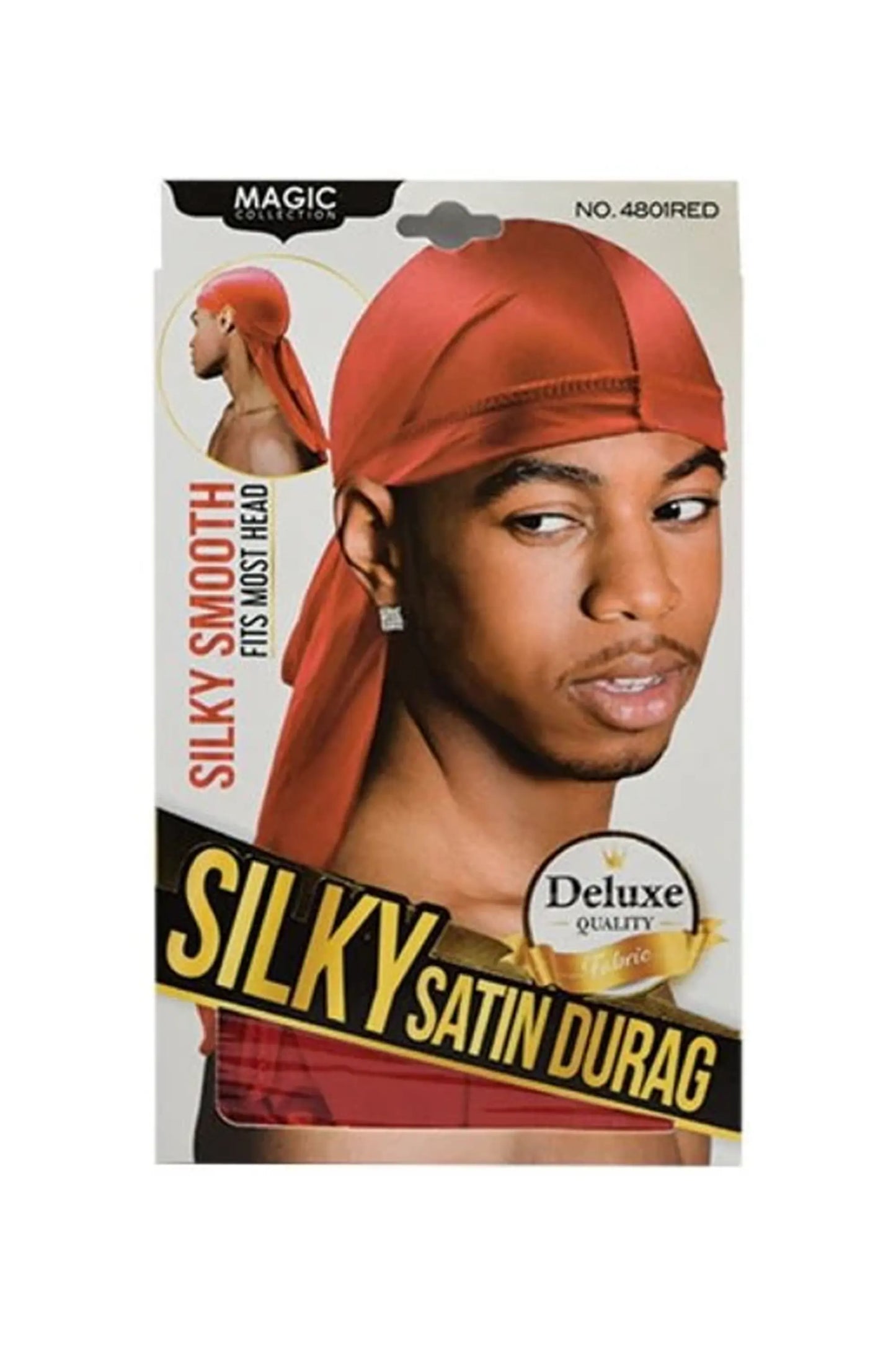 Magic Collection Silky Satin Durag - 4801Red