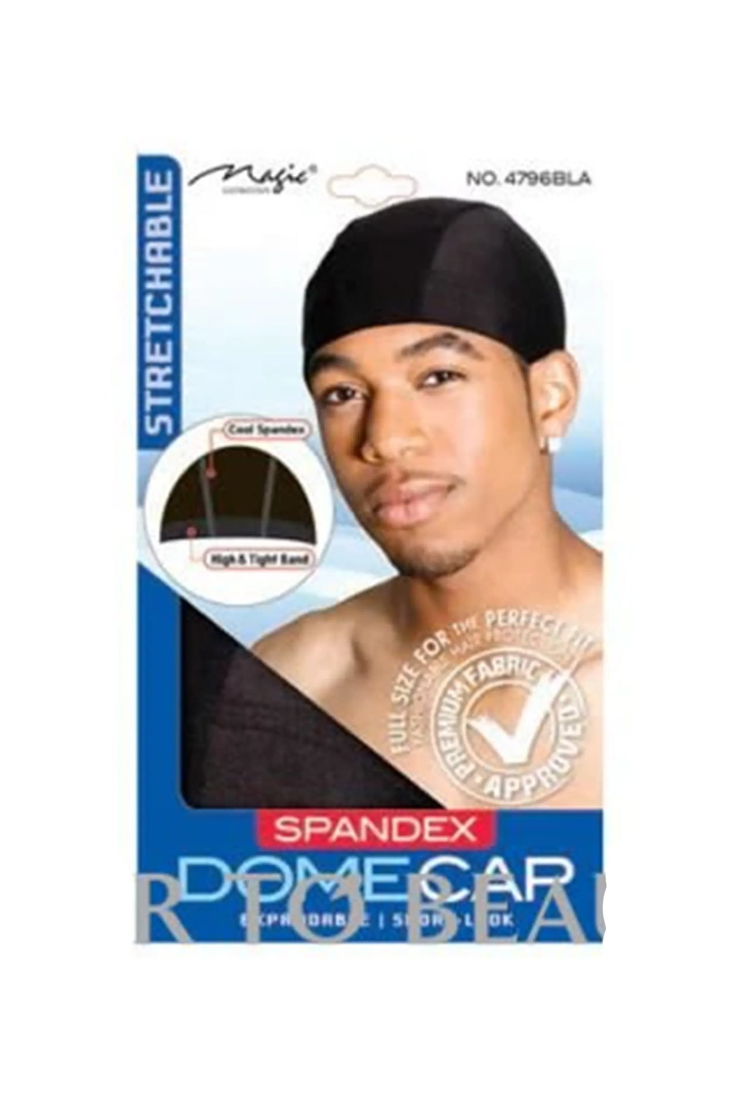 Magic Collection Spandex Dome Cap #4796BLA
