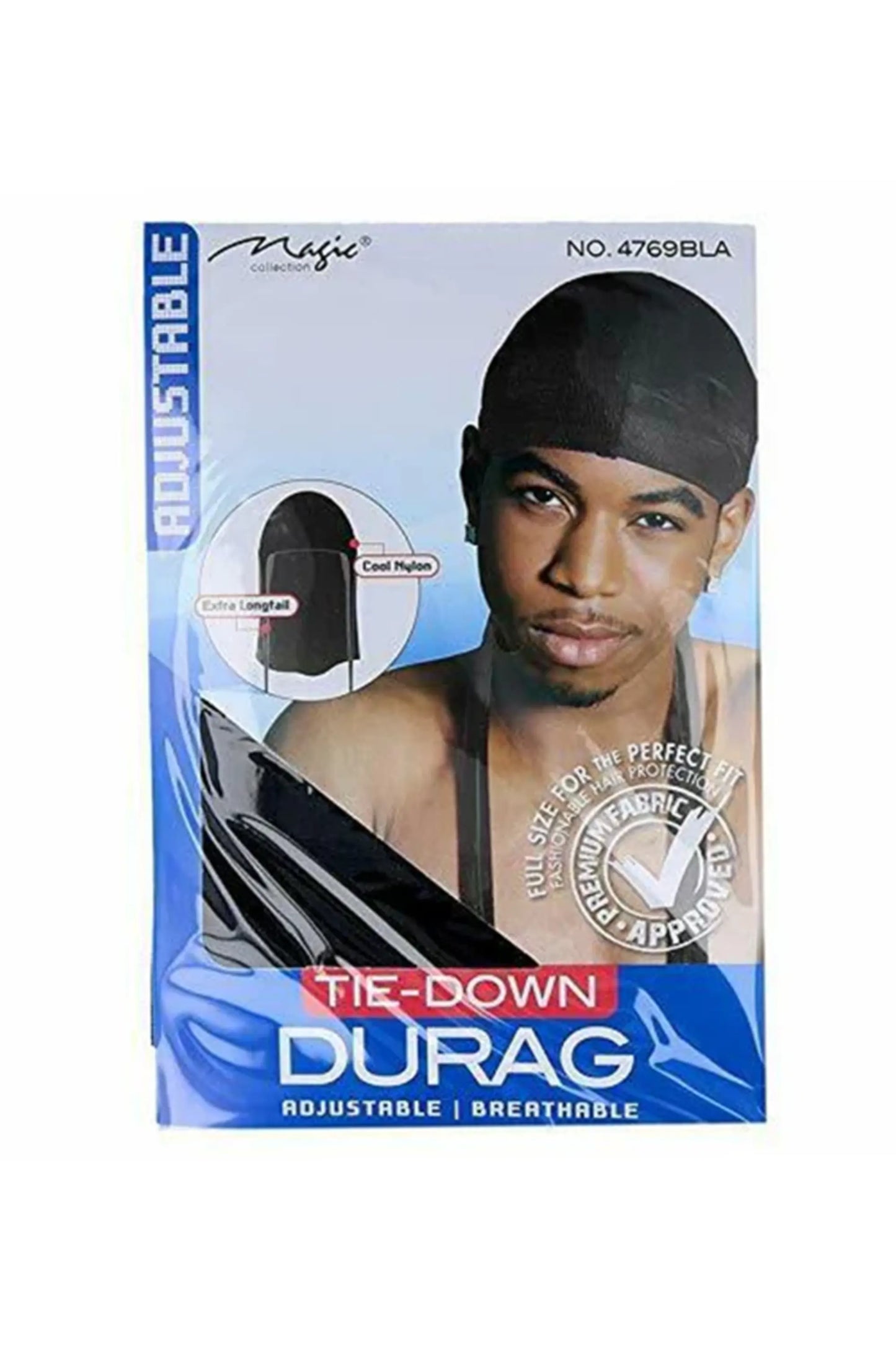 Magic Collection Tie Down Durag #4769 Black