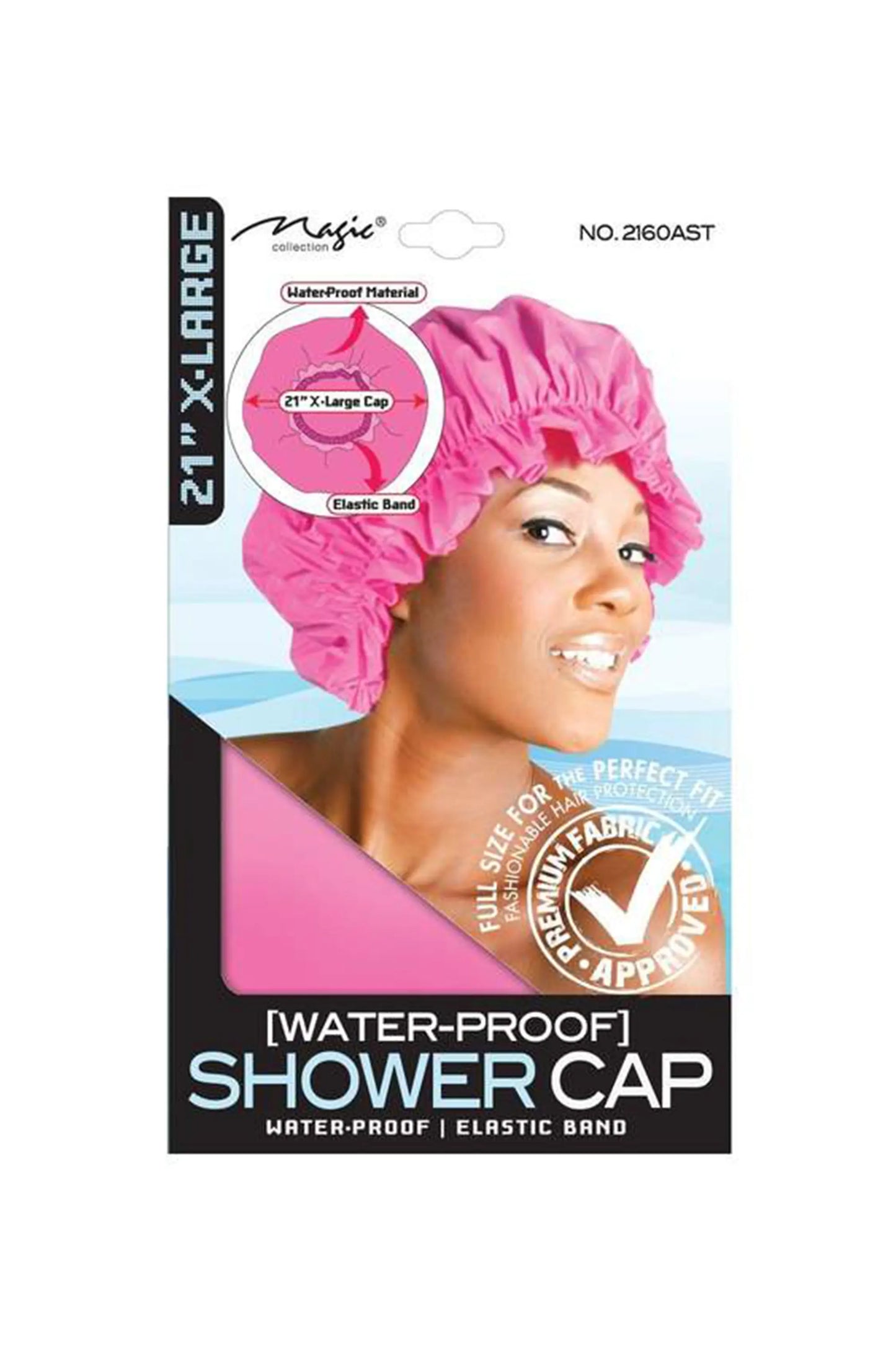 Magic Collection X - Large Water Poof Shower Cap No. 2160Ast