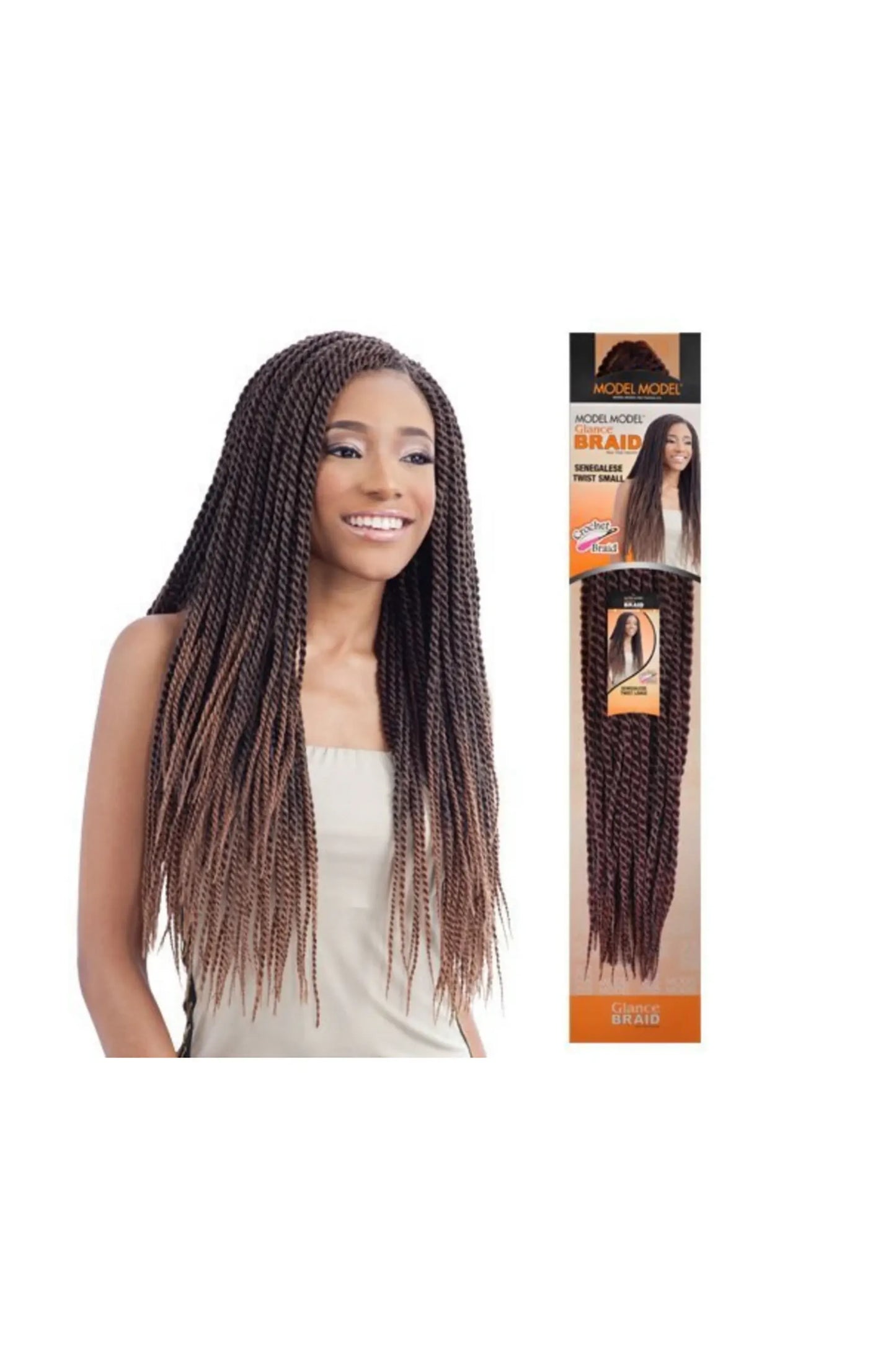 Model Model Glance Braid Senegalese Twist Small