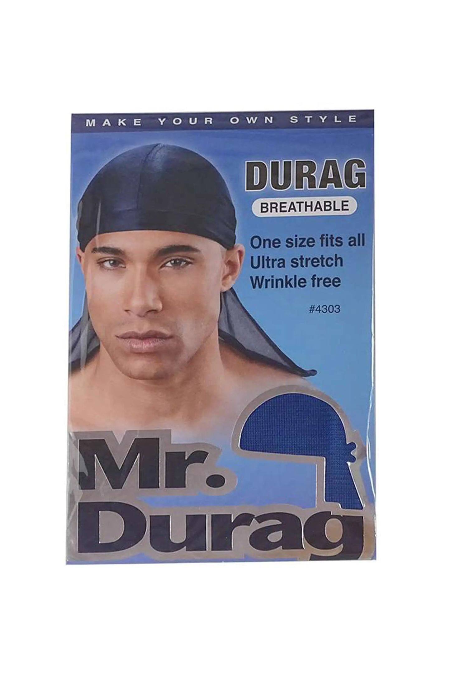 Mr.Durag Breathable One Size Fits All Ultra Stretch Wrinkle Free-4303 -Oos