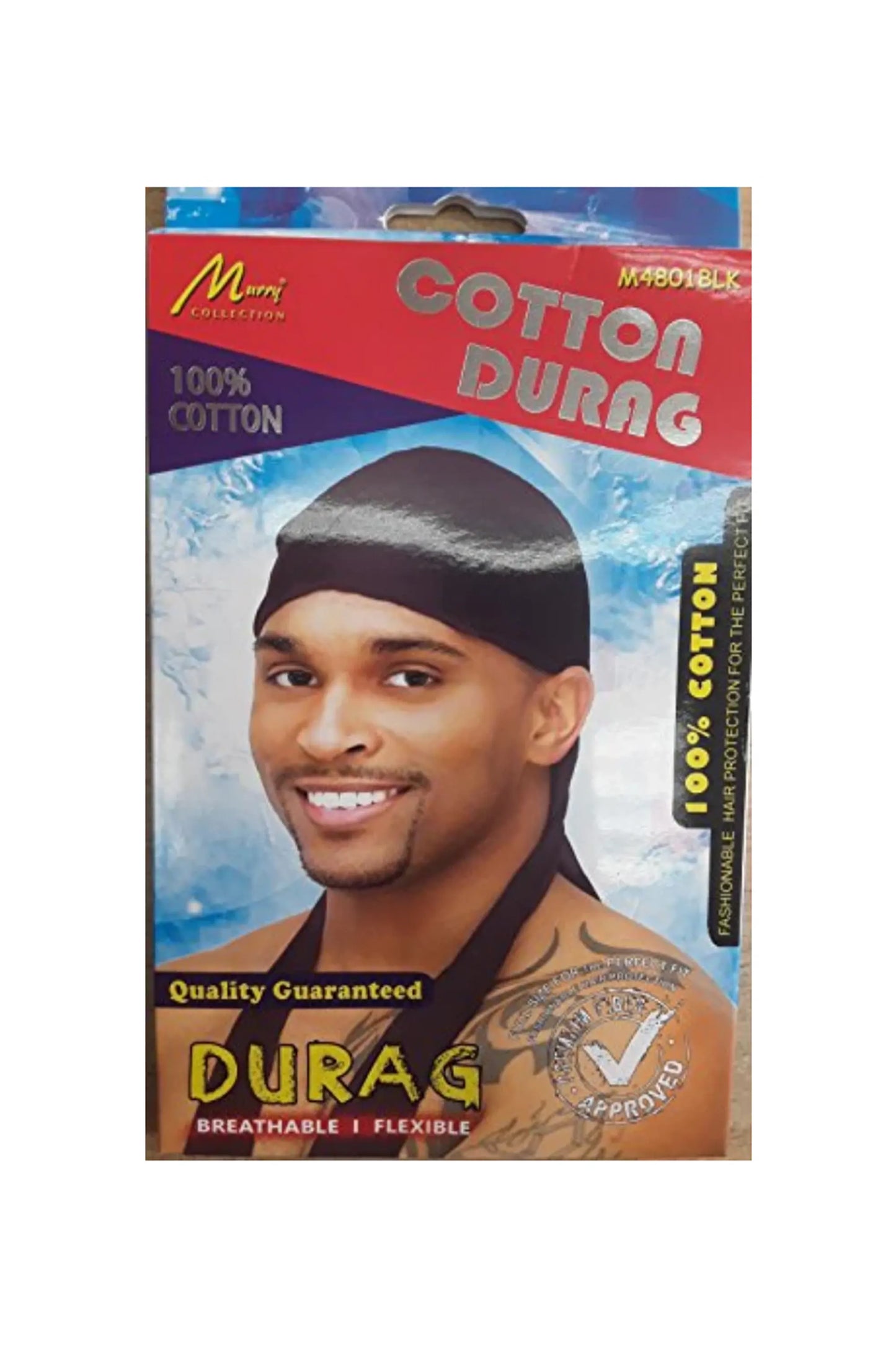Murry Collection - 100% Cotton Durag #M4801Blk