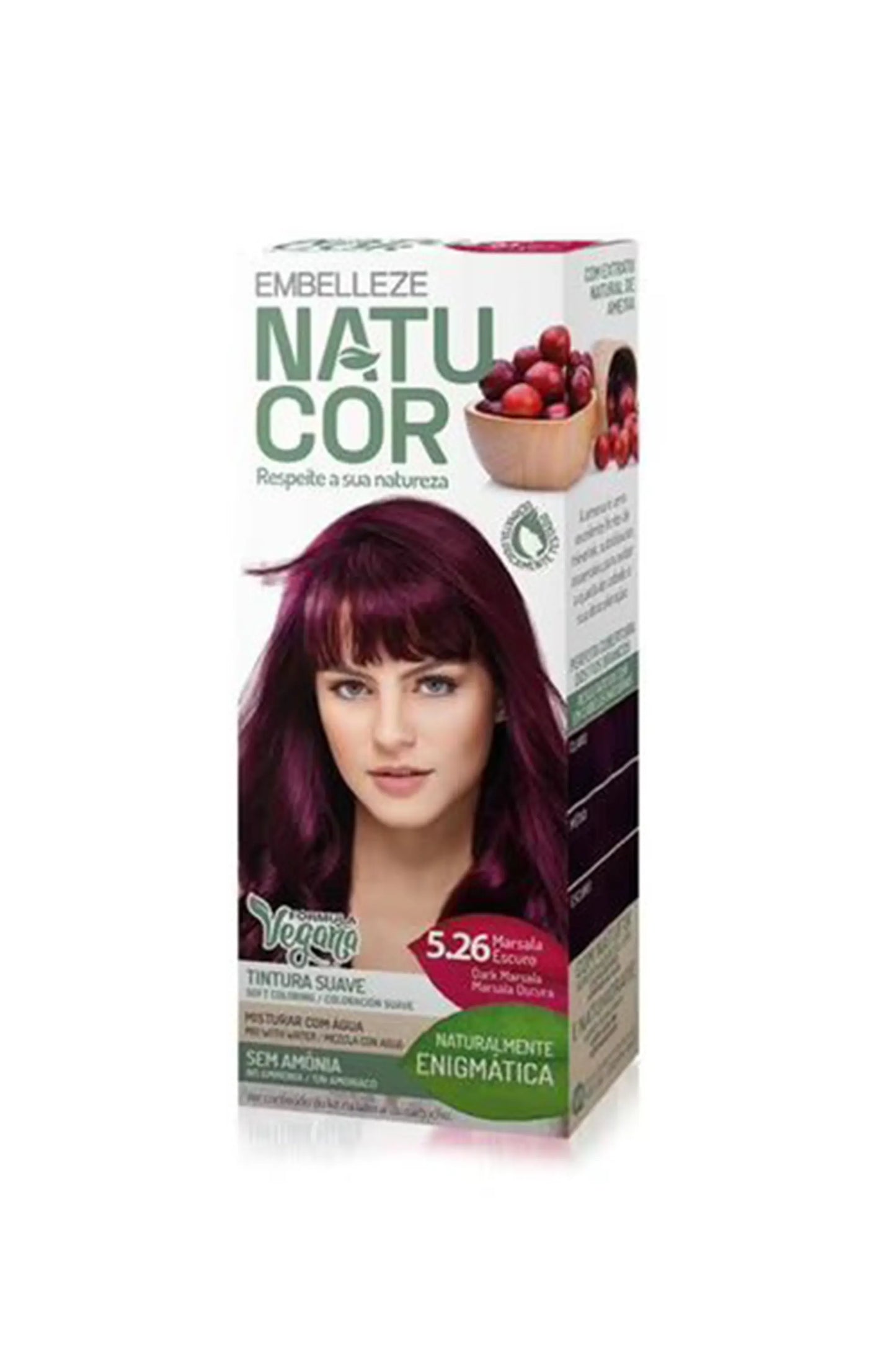 Natucor Vegan Hair Color Dark Marsala 5.26