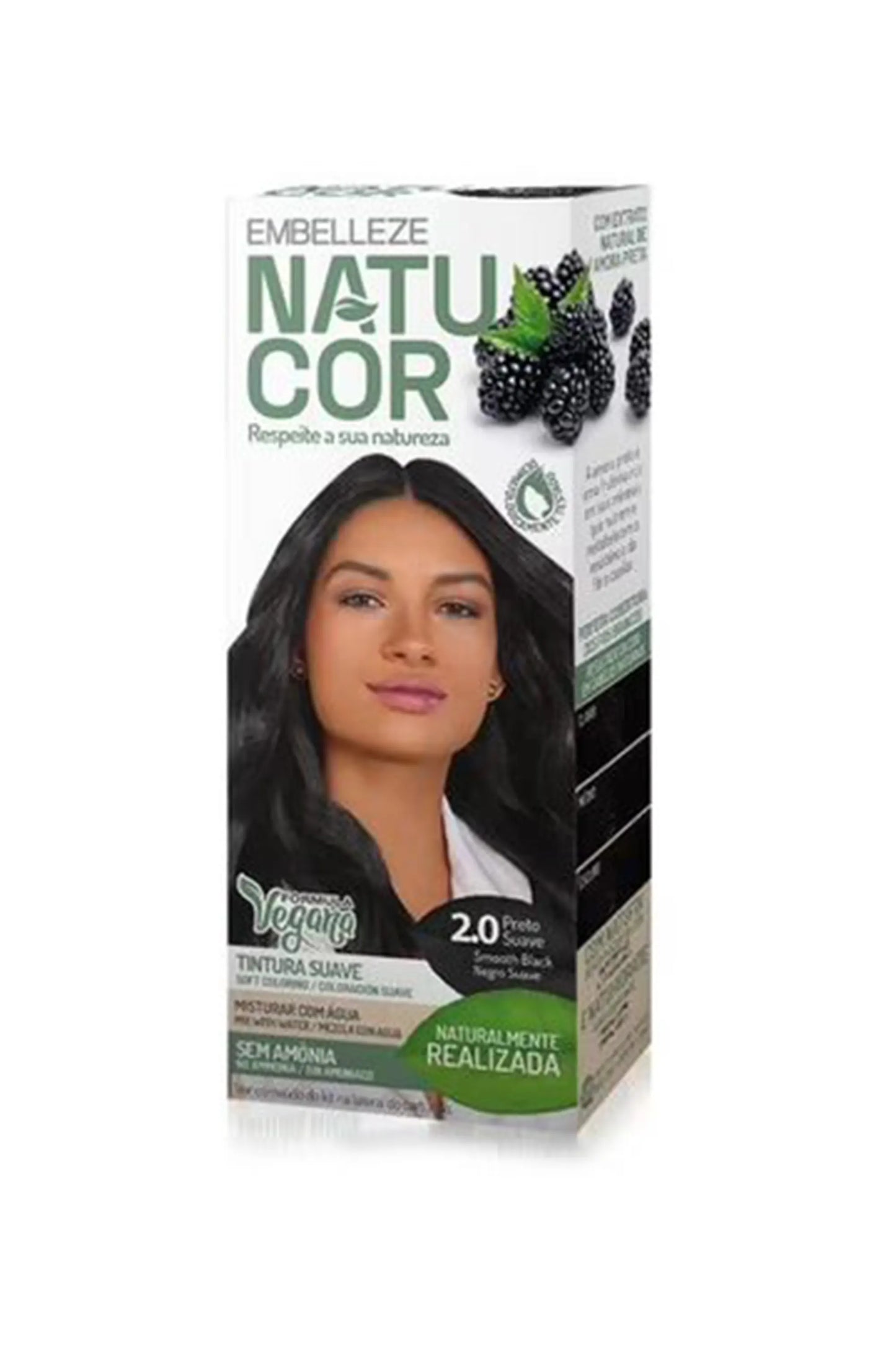 Natucor Vegan Hair Color Smooth Black 2.0