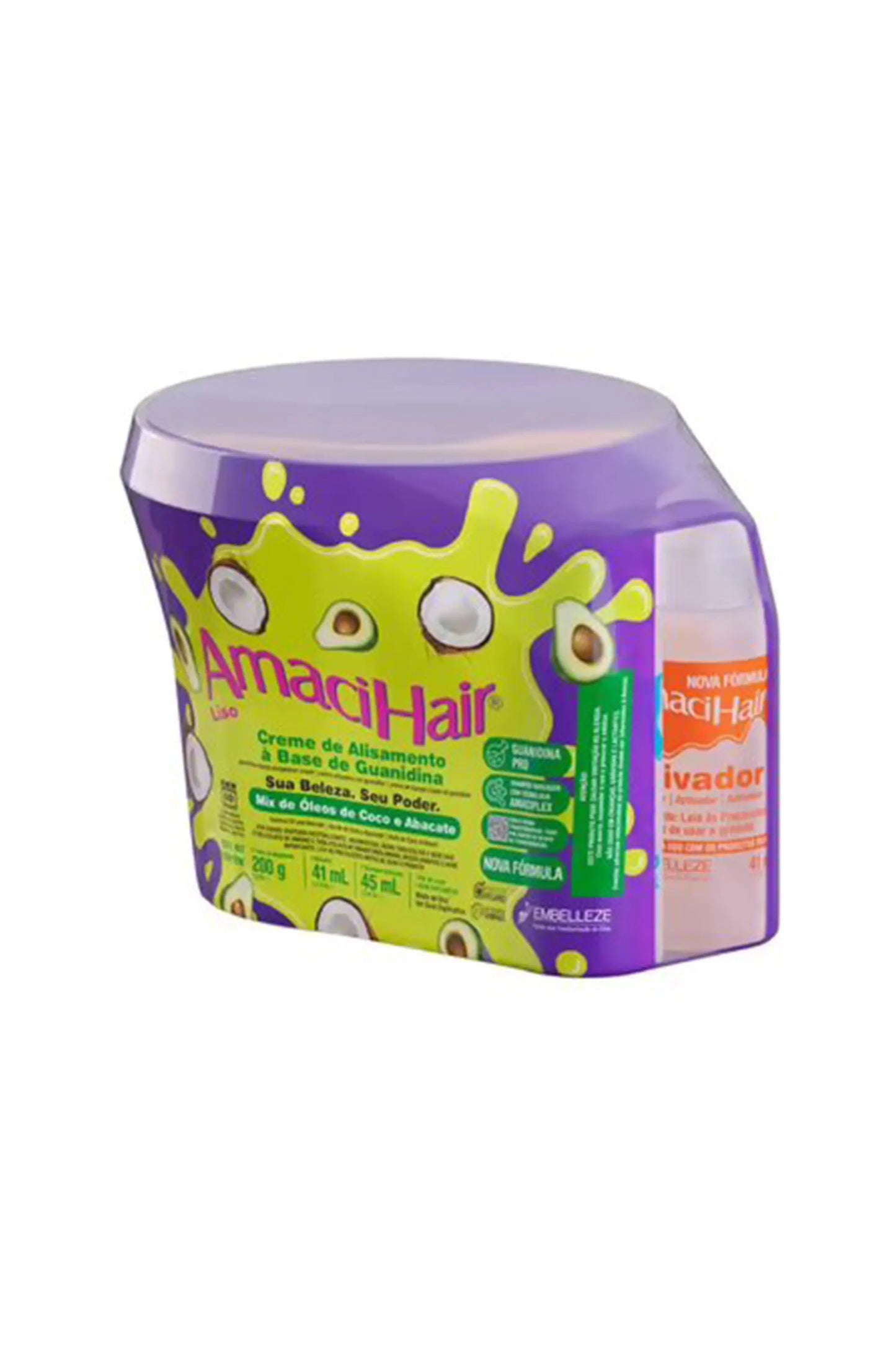 Novex Amacihair Guanidine-Based Straightener Cream 210g