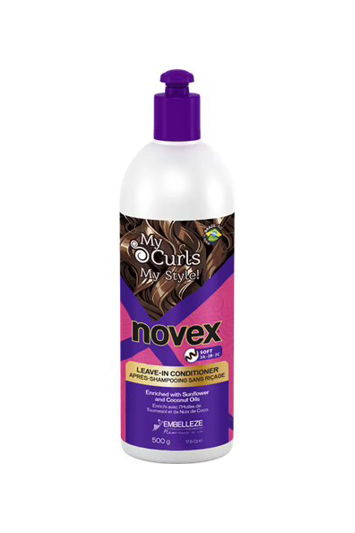 Novex My Curls SoftLeave In Conditioner 17.6 Oz / 500g