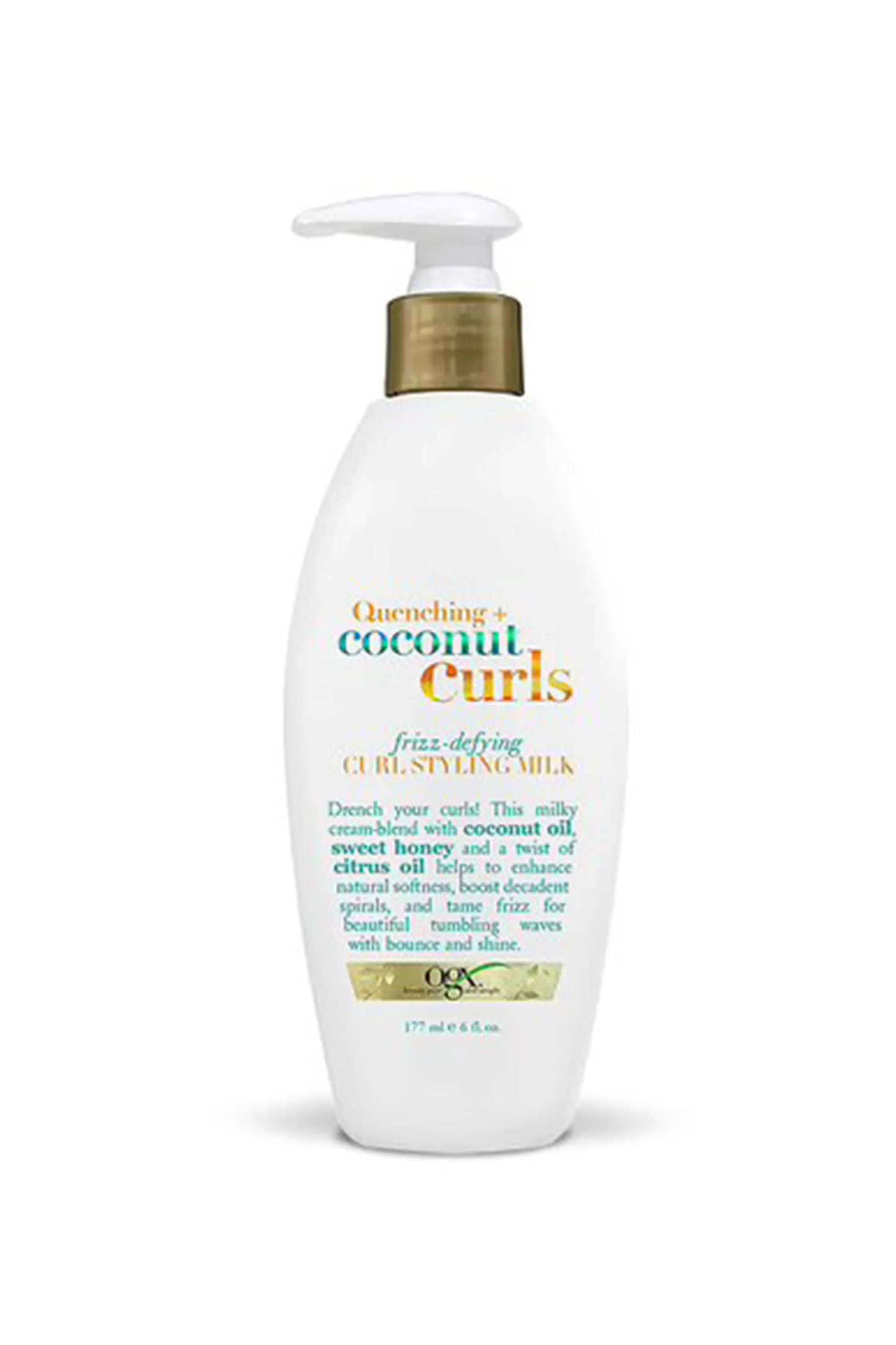 OGX Quenching + Coconut Curls Frizz Defying Curl Styling Milk 177ml