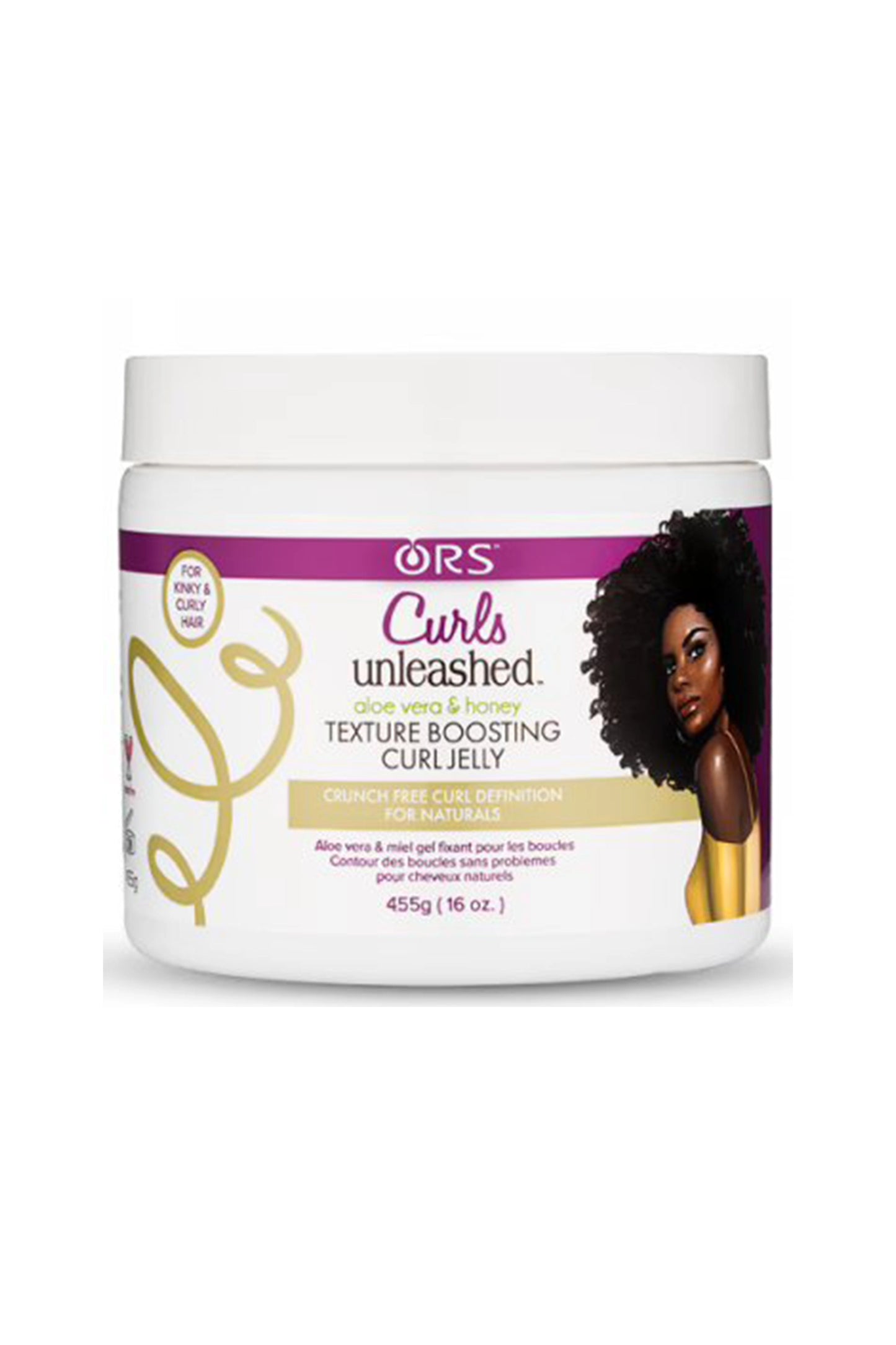 ORS Curls Unleashed Aloe Vera And Honey Texture Boosting Curl Jelly (Curl Boosting Jelly) 16 Oz