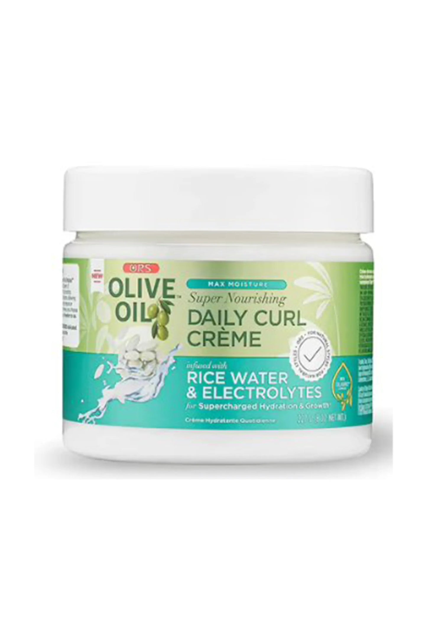 ORS Max Moisture Daily Curl Creme Infused With Rice Water & Eelectrolytes 8oz