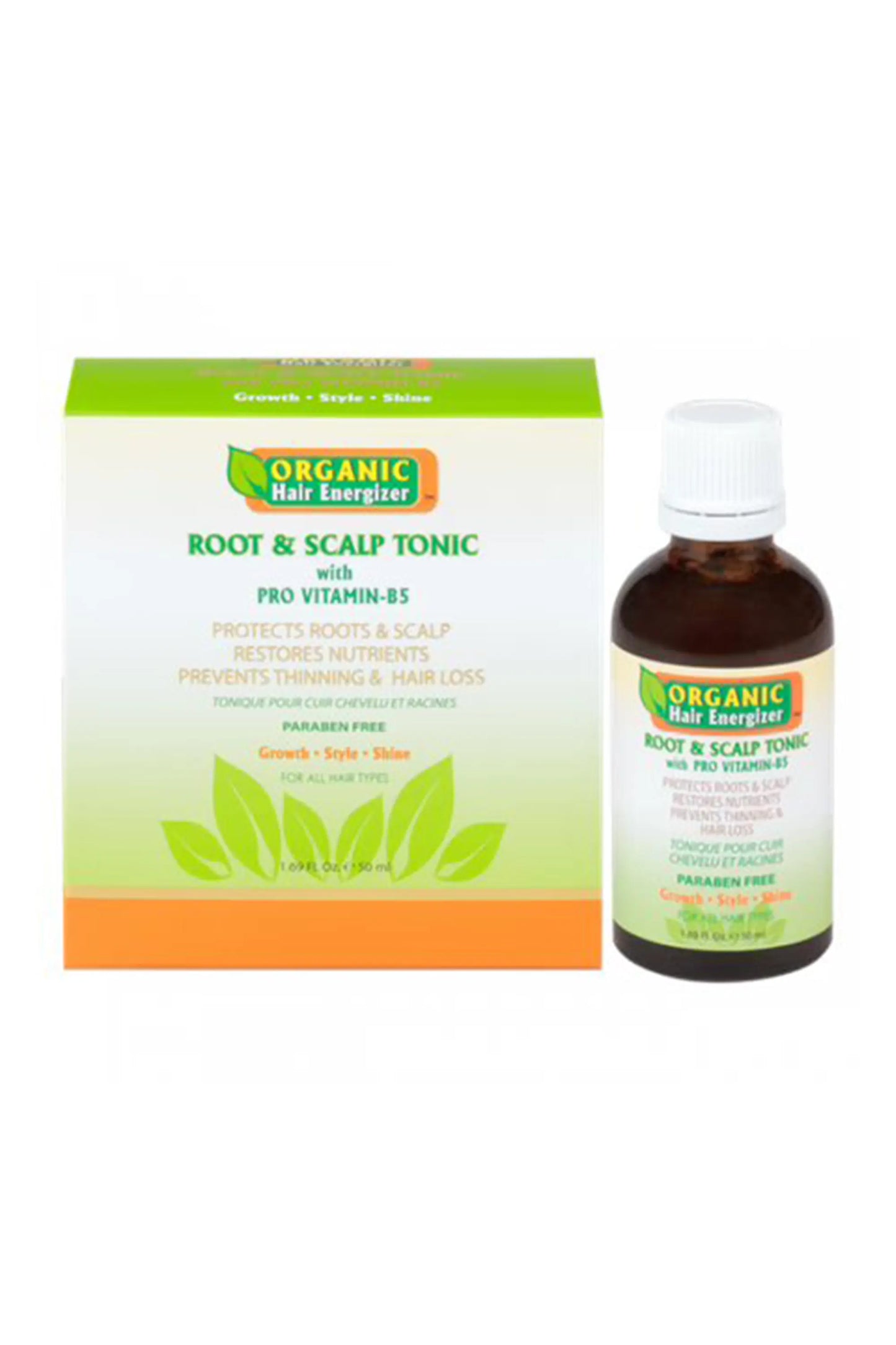 Organic Hair Energizer Root And Scalp Tonic With Pro-Vitamin B5 50 Ml