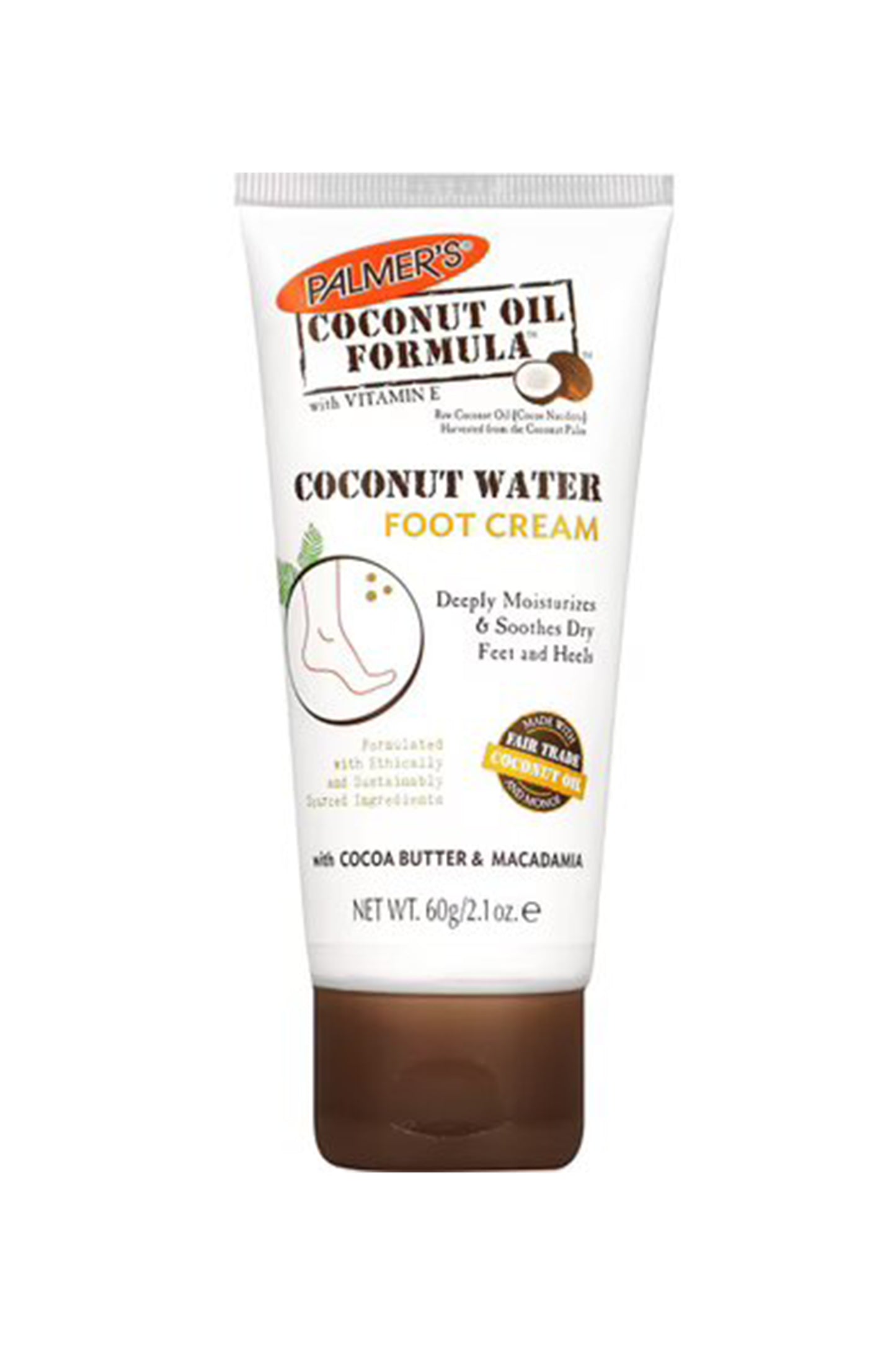 Palmer's Coconut Oil Formula - Coconut Water Foot Cream 2.1oz 60g