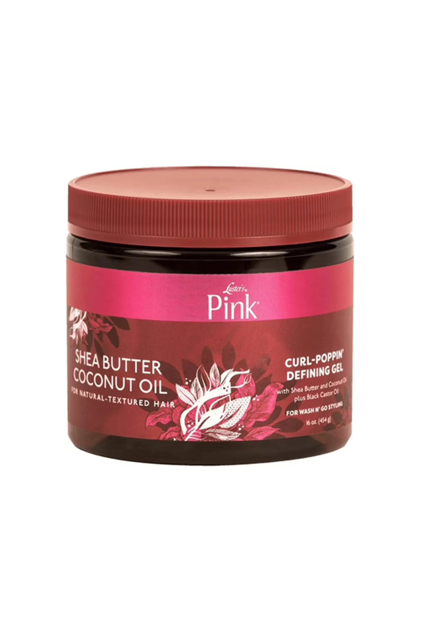Pink Shea Butter Coconut Oil Super Moisturizing Curl Poppin Defining Gel 454g