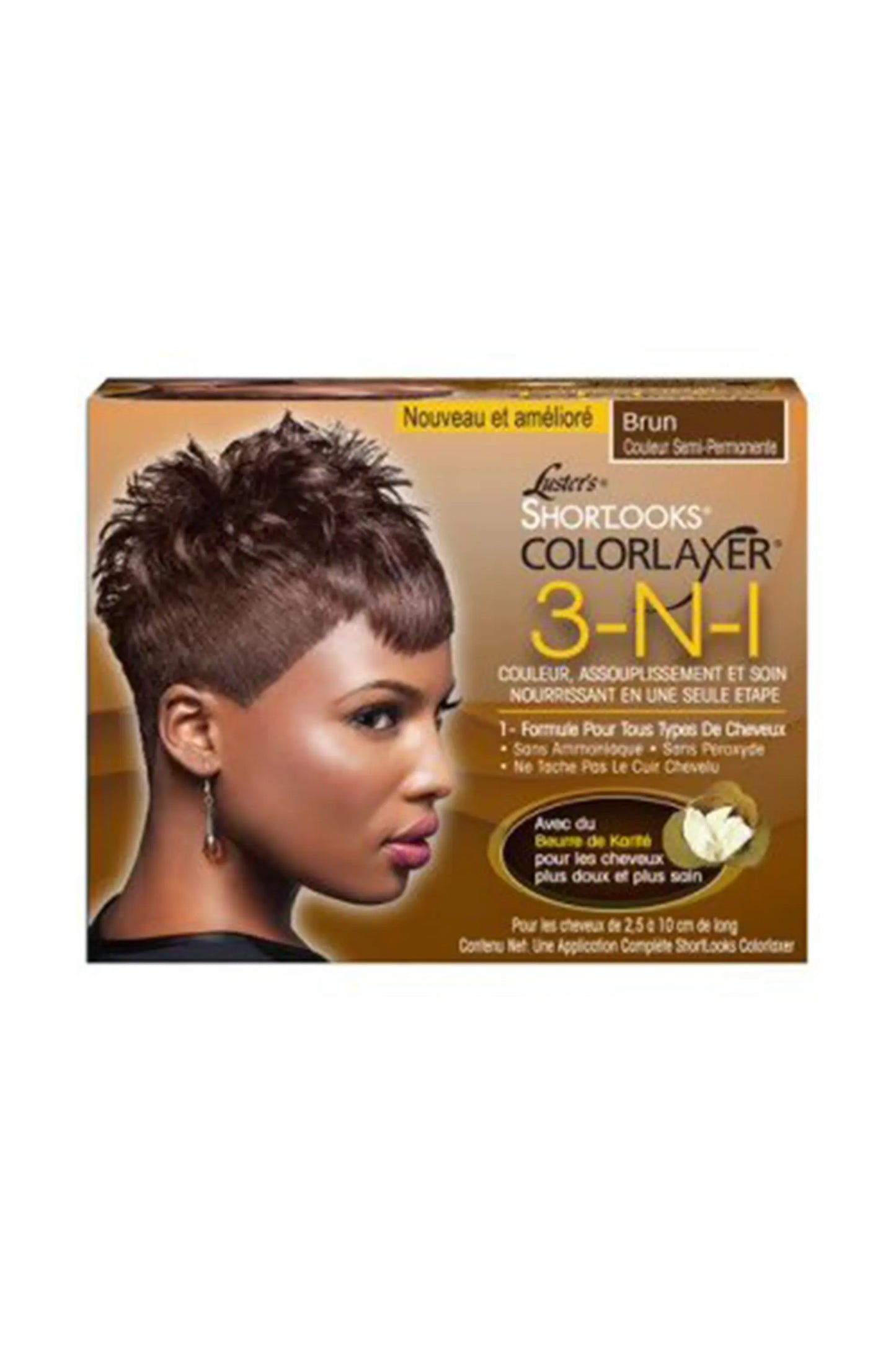Pink ShortLooks Color Relaxer Kit Brown