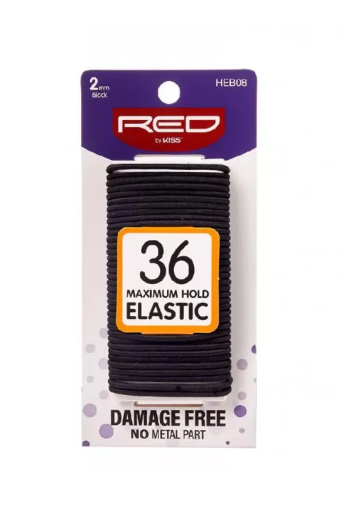 Red By Kiss 2Mm 36 Elastic Bands