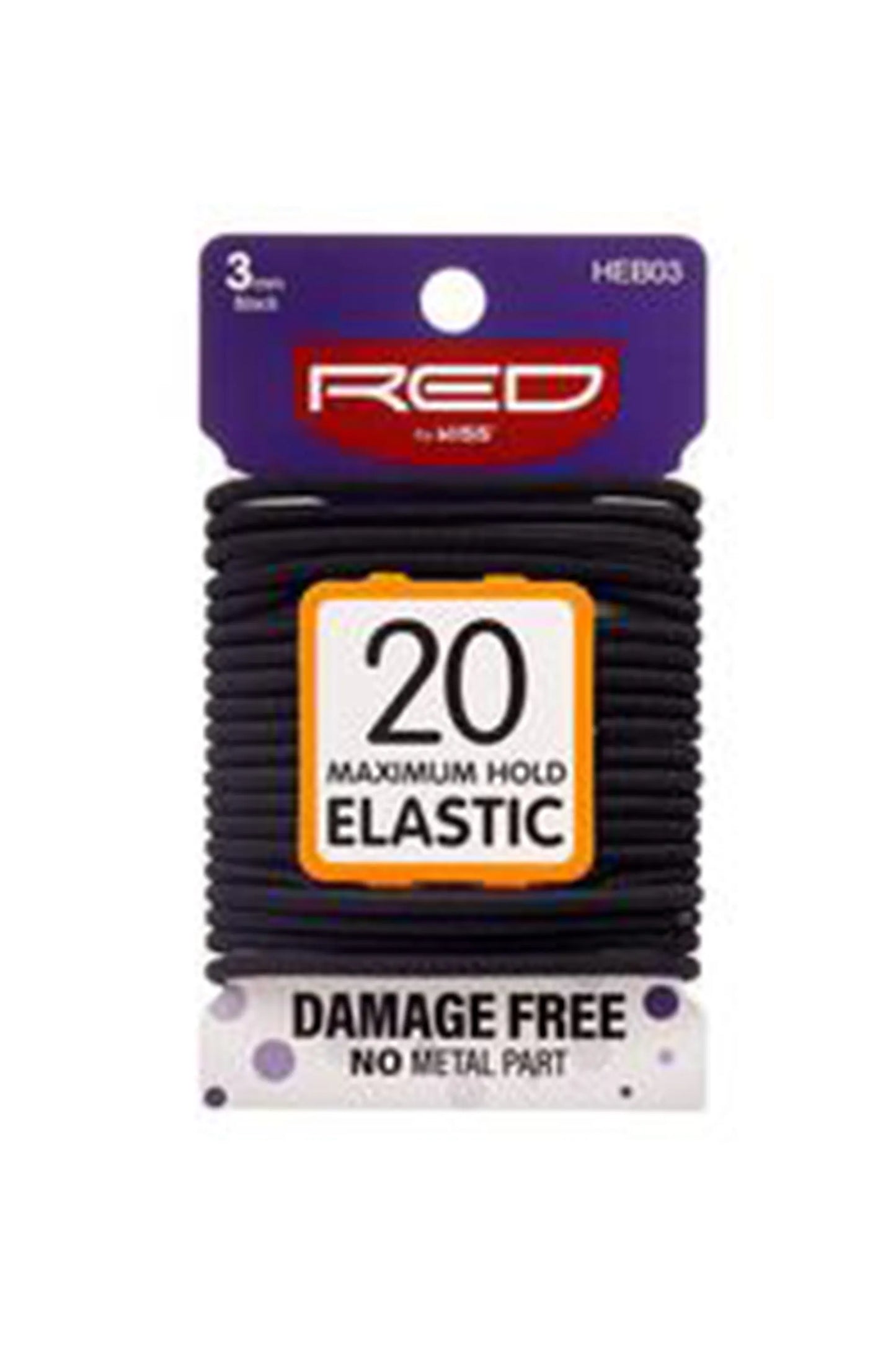 Red By Kiss 3Mm 20 Elastic Bands