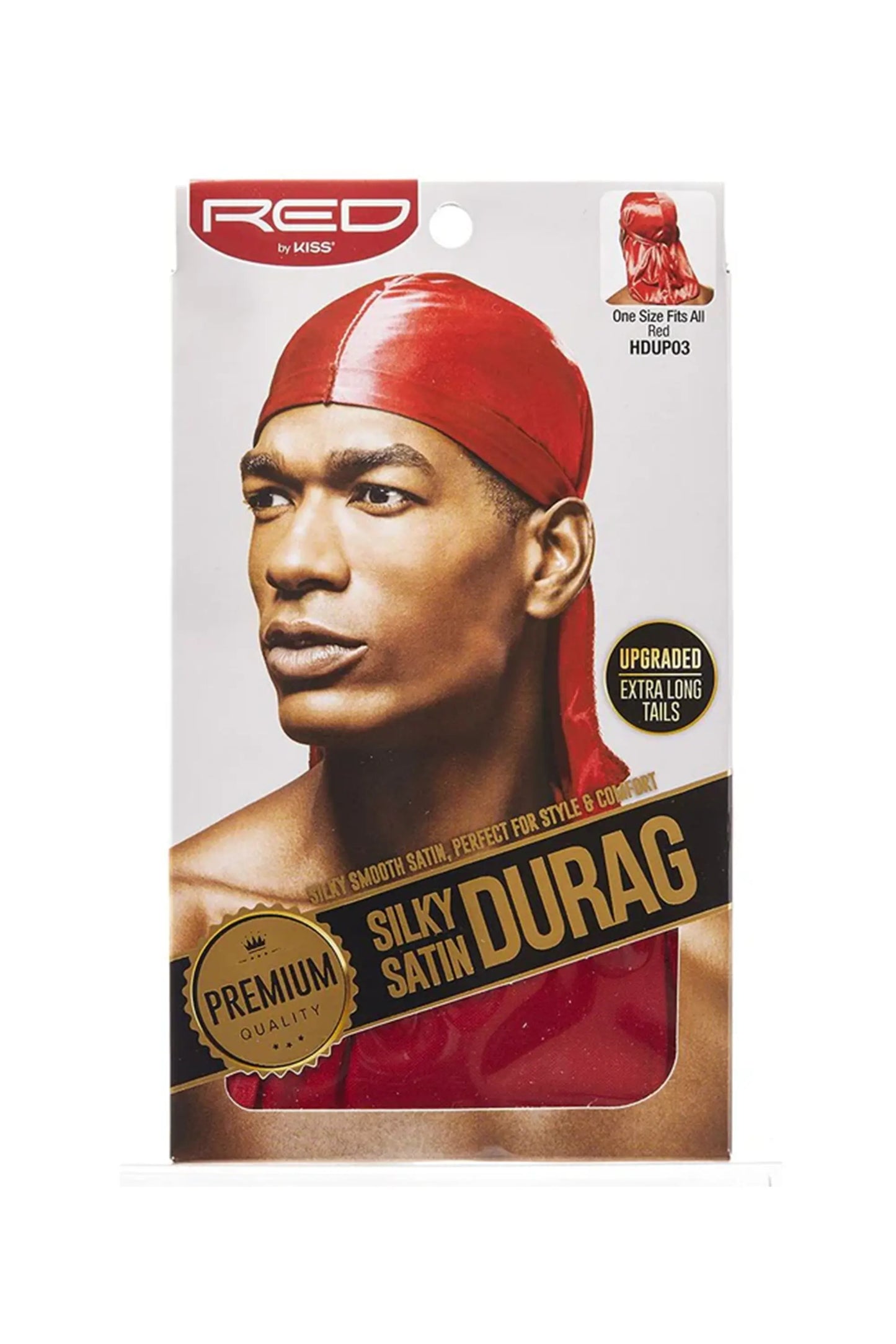 Red By Kiss Silky Satin Durag - Hdup03