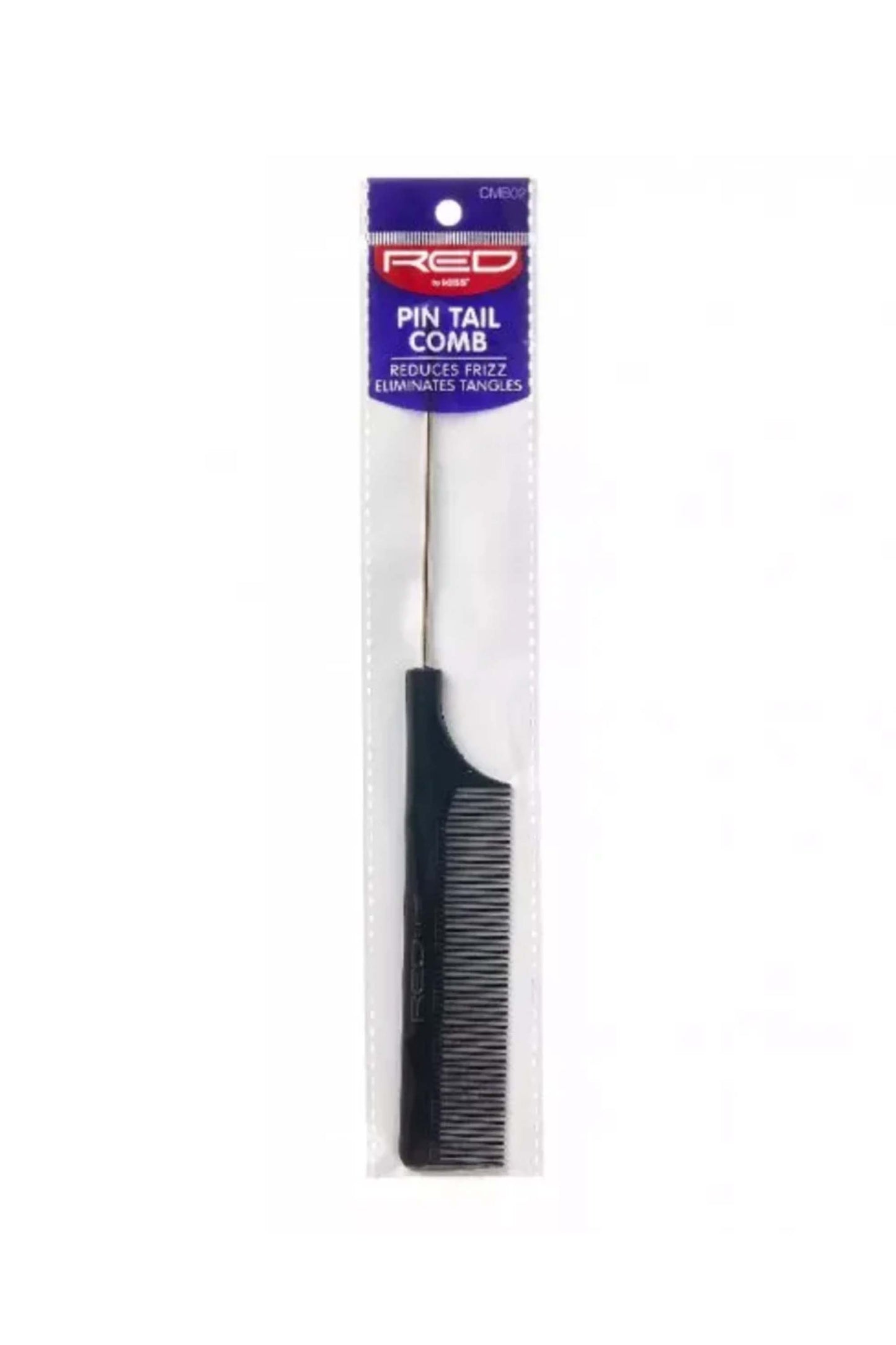 Red By Kiss: Single Pin Tail Comb - Black #CMB02