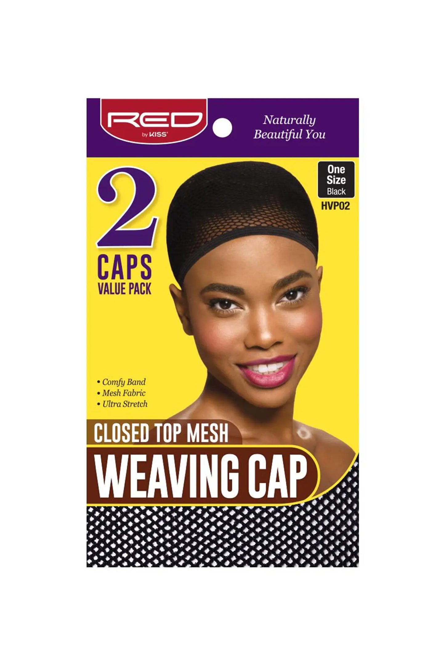 Red By Kiss (Closed Top) Mesh Weaving Cap 2In1 - Hvp02