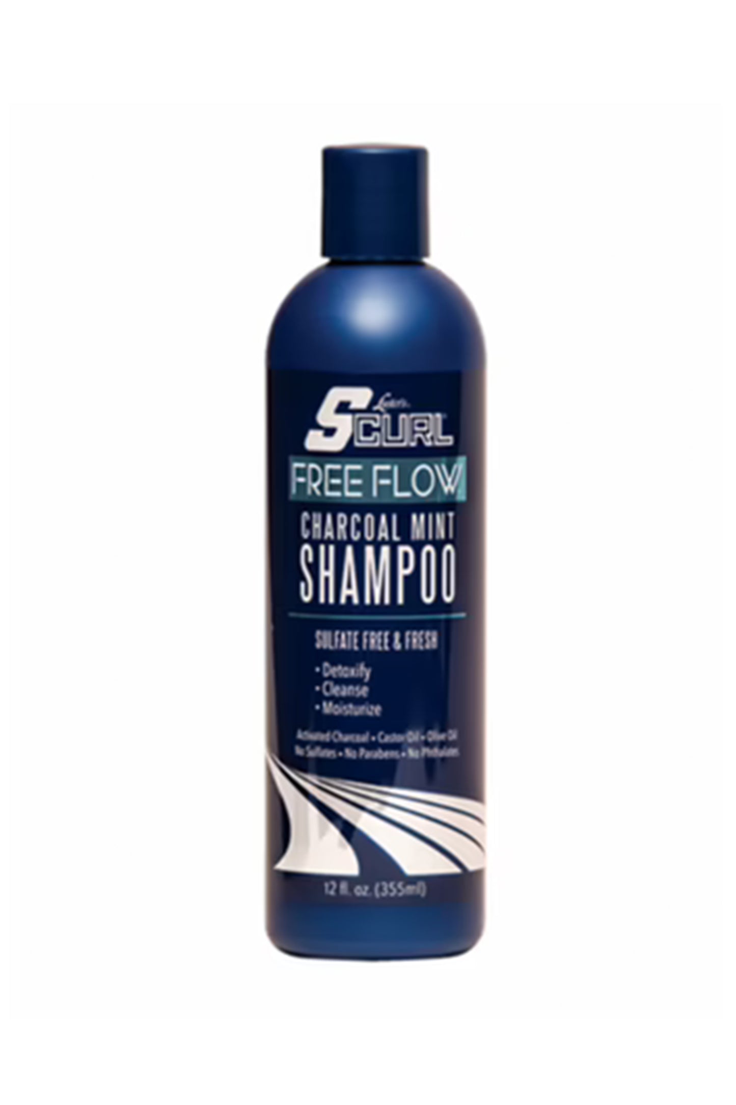 S-Curl Free Flow Charcoal Mint Shampoo 12oz