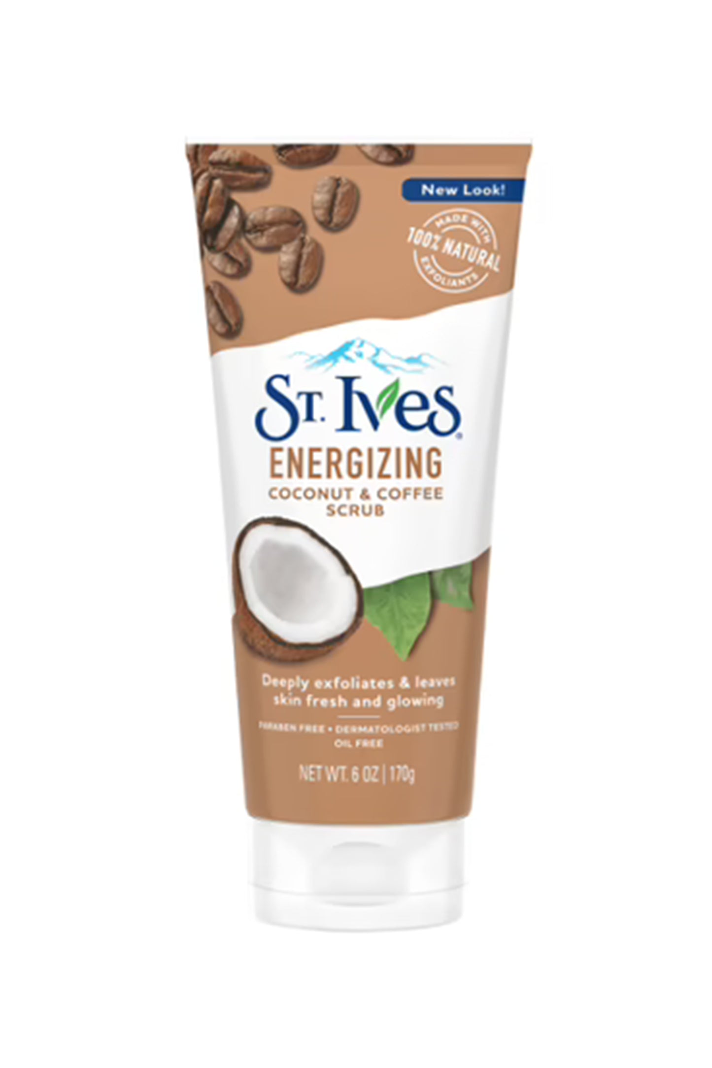 ST. Ives Fresh Energizing Coconut & Coffee Scrub (Tube) 6oz