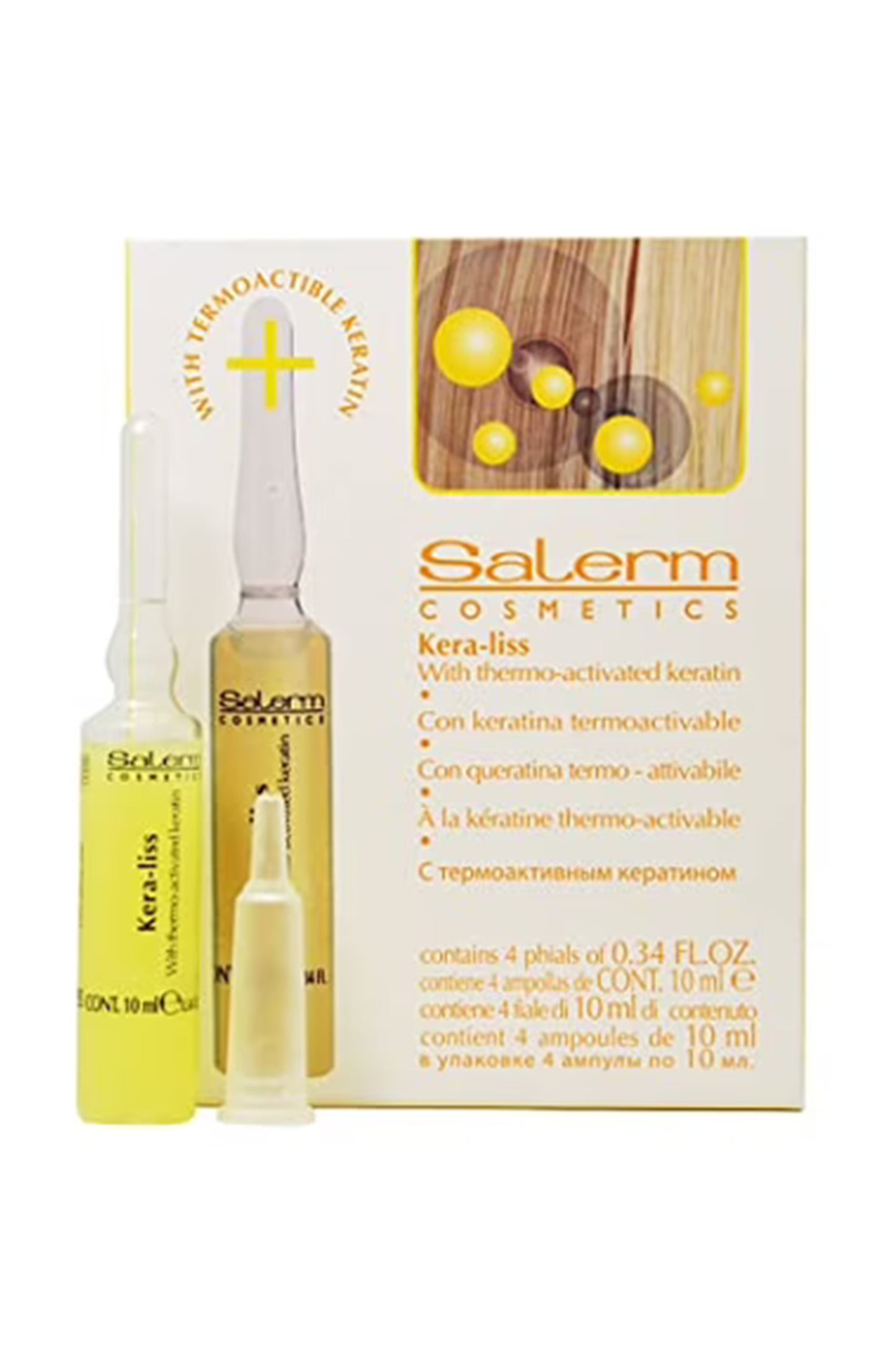 Salerm Kera Liss Treatment Ampoule 4-Pack 13ml