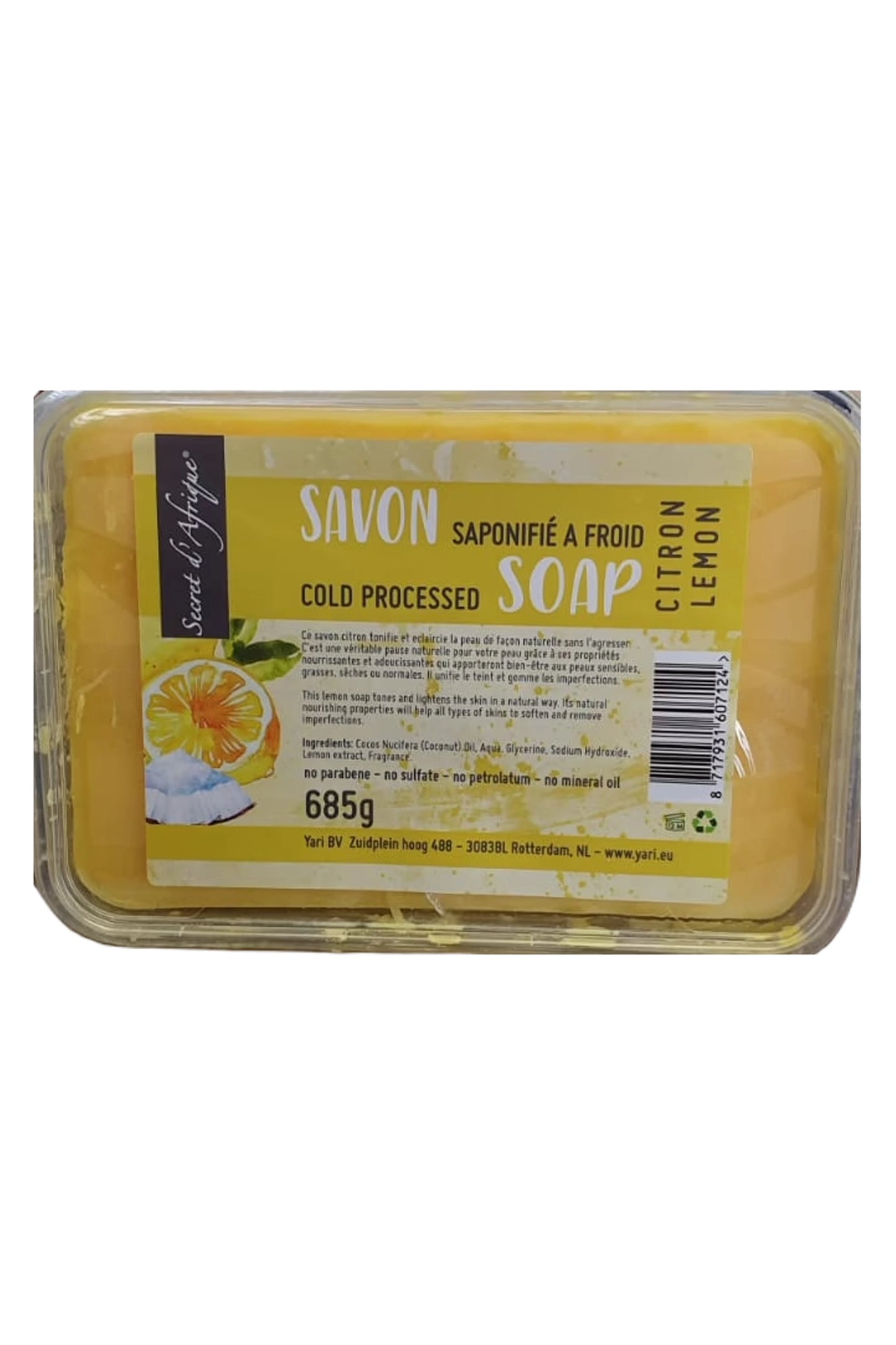 Secret D'Afrique Soap Lemon 685g