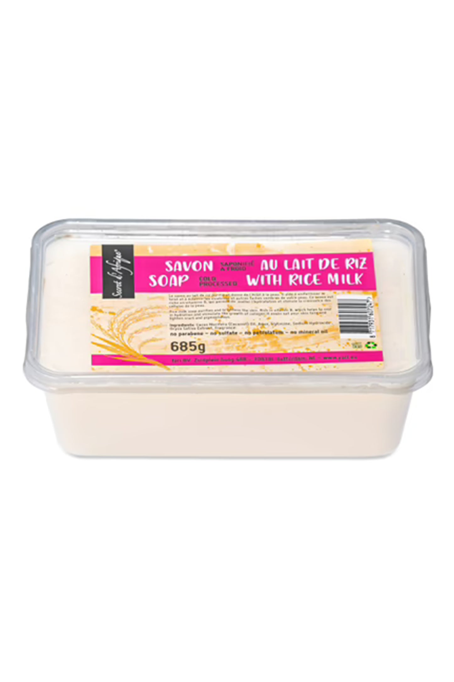 Secret D'Afrique Soap With Rice Milk Cold Processed 685g
