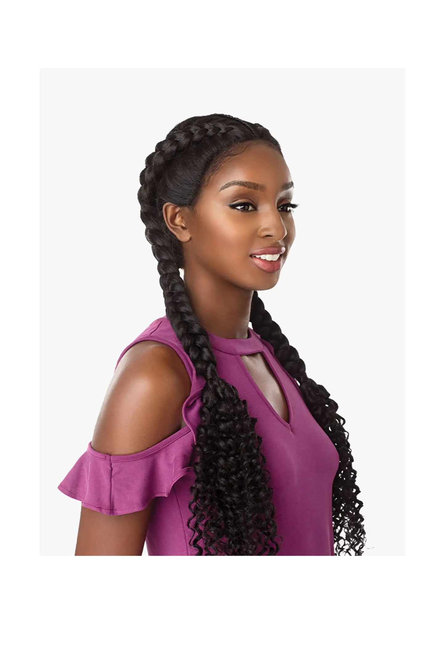 Sensationnel Cloud9 Ruwa 4x4 Swiss Braided Lace Front Wig - Bohemian Dutch Braid
