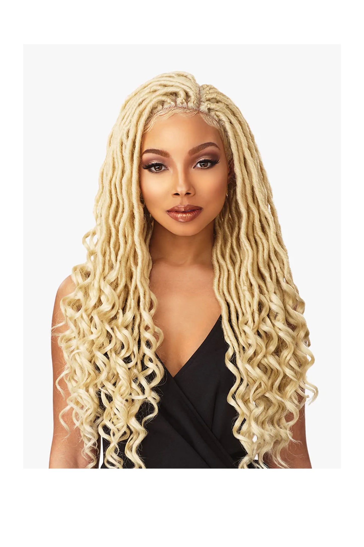 Sensationnel Cloud9 Ruwa 4x4 Swiss Braided Lace Front Wig - Goddess Locs