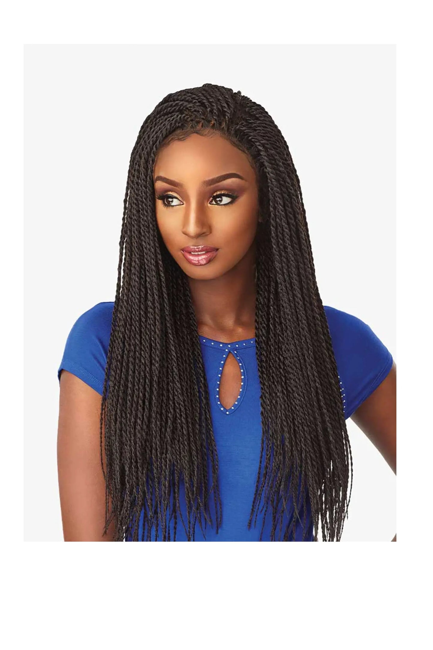Sensationnel Cloud9 Ruwa 4x4 Swiss Braided Lace Front Wig - Senegal Twist