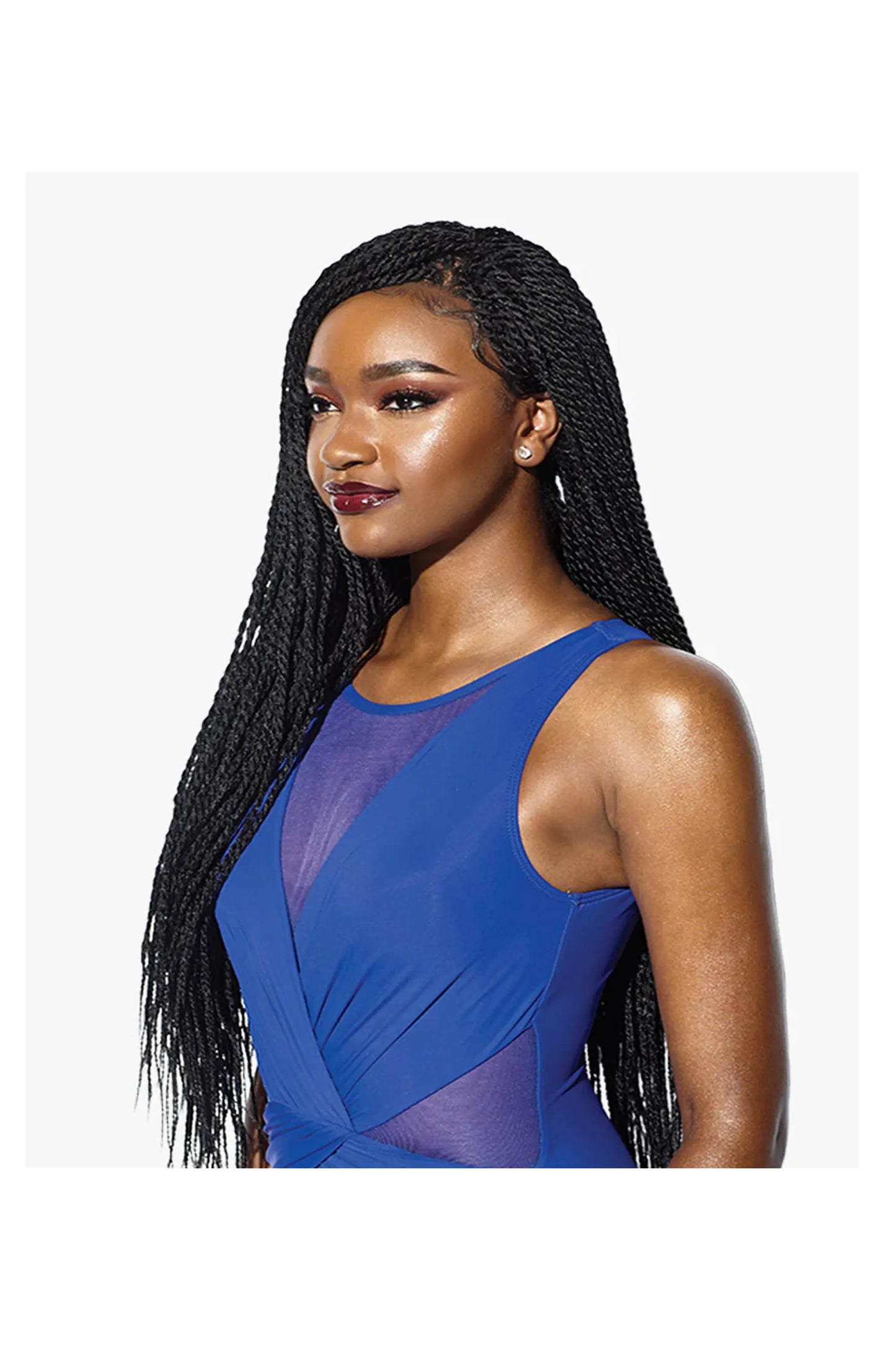 Sensationnel Cloud9 Ruwa 4x4 Swiss Braided Lace Front Wig - Senegal Twist 32 inches