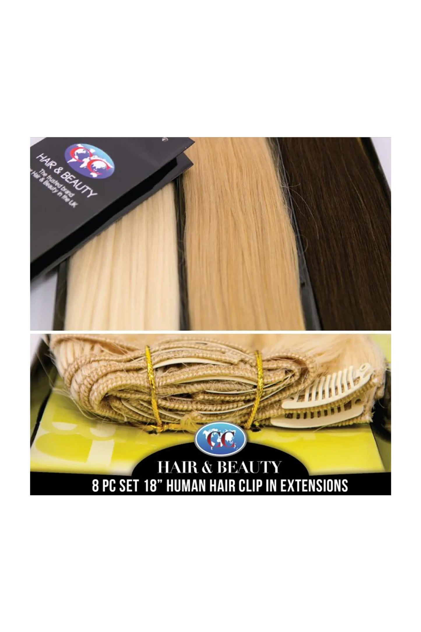 Sensationnnel Premium Plus 8 PC Clip in 100% Human Hair - 18"