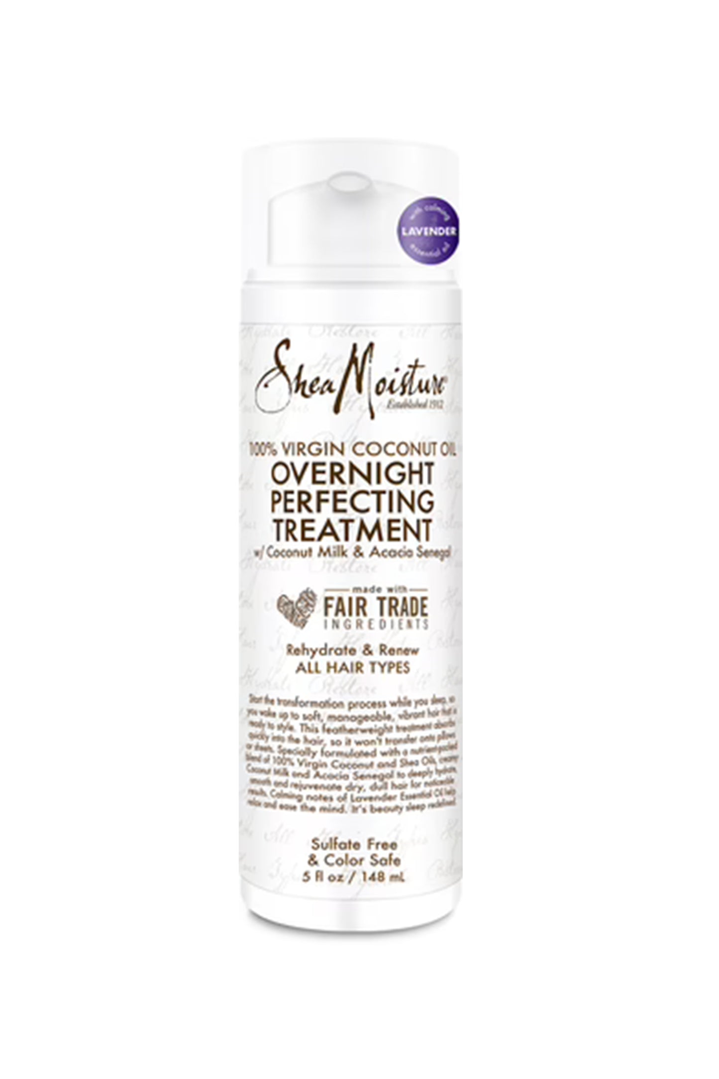 Shea Moisture 100% Virgin Coconut Overnight Treatment 148 Ml