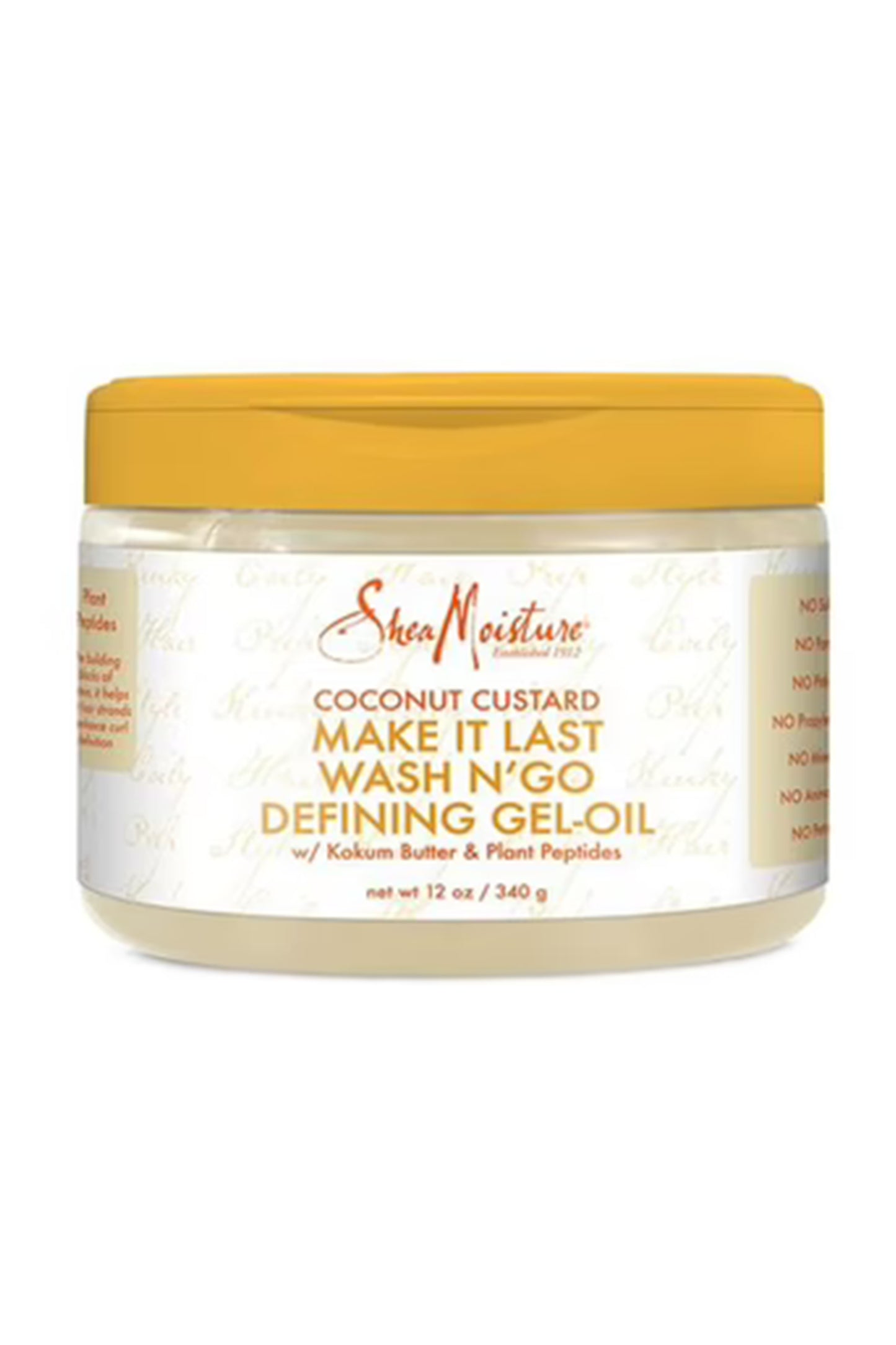 Shea Moisture Coconut Custard Make It Last Wash N' Go Defining Gel-Oil 340 Gr