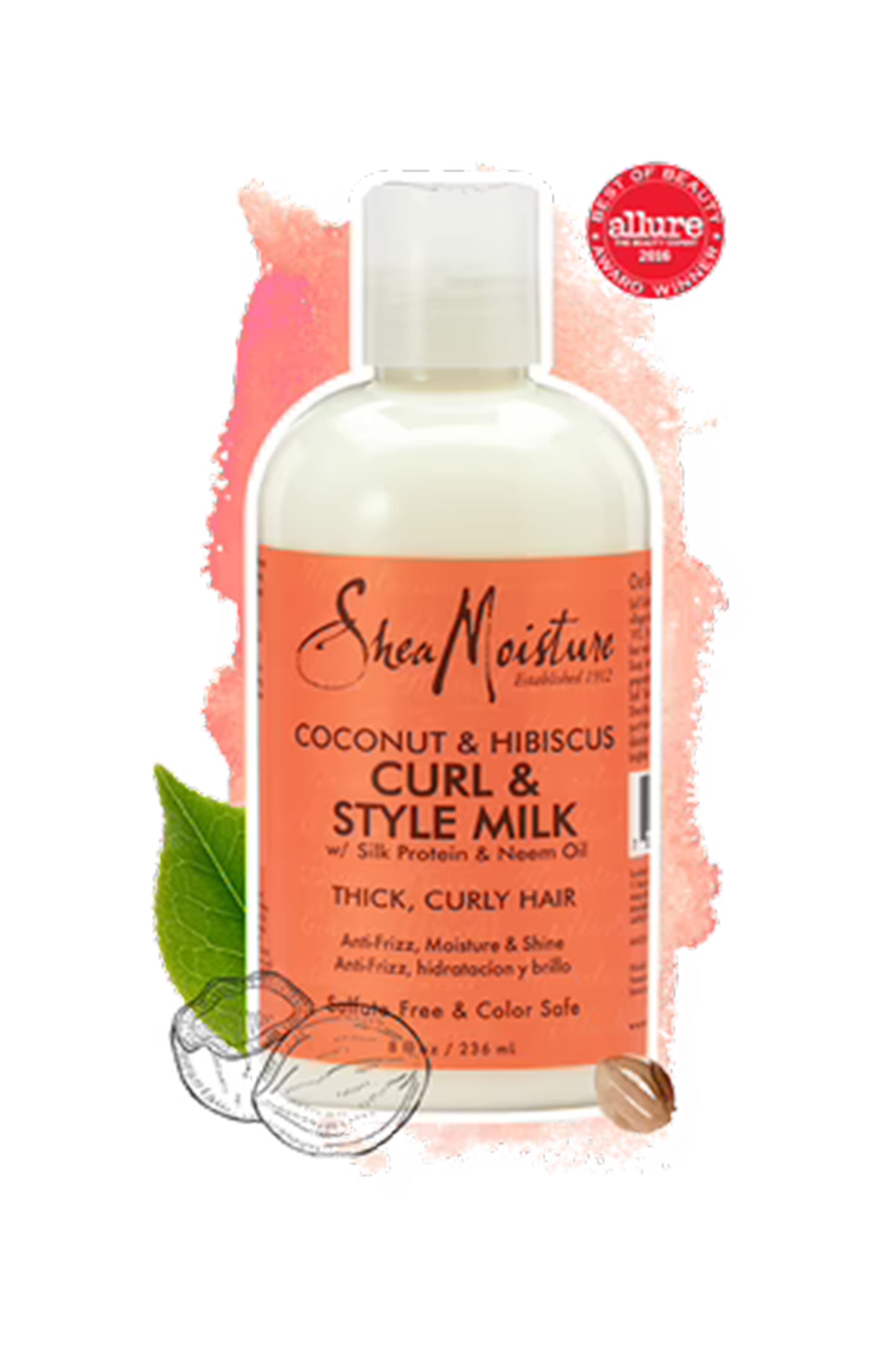 Shea Moisture Coconut & Hibiscus Curl & Style Milk 8oz