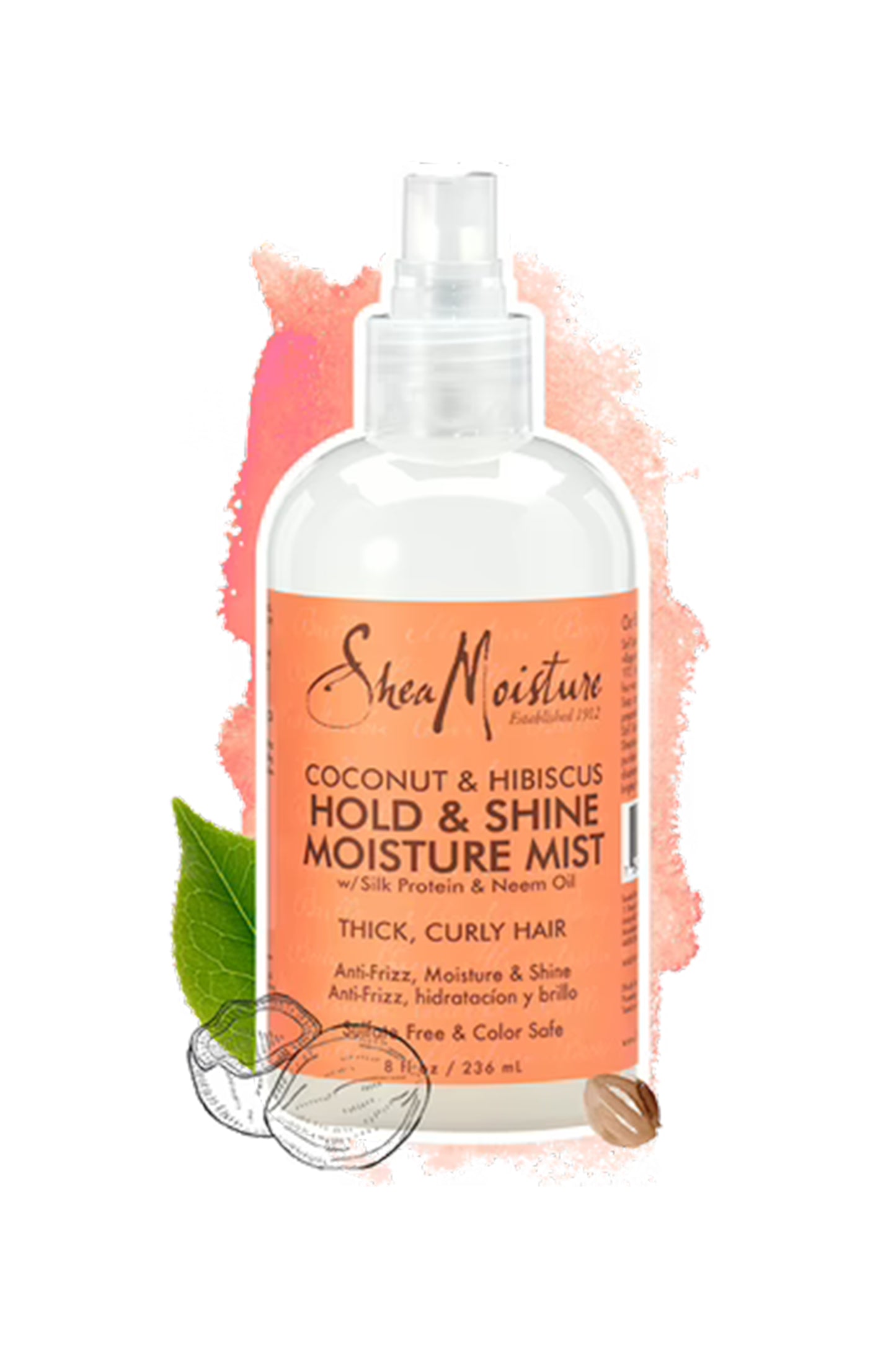 Shea Moisture Coconut & Hibiscus Hold & Shine Moisture Mist 236ml