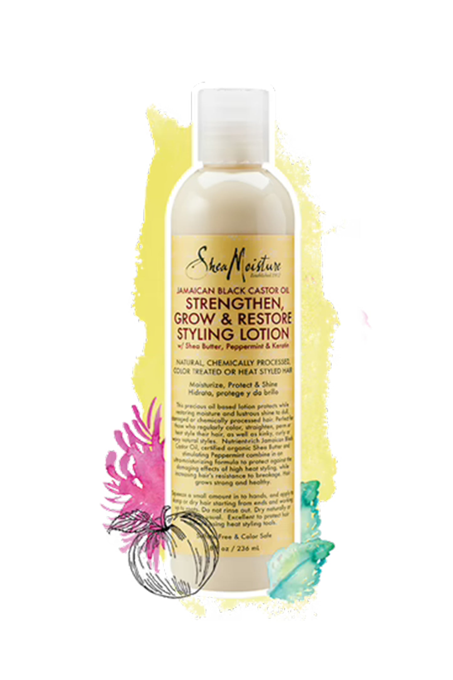 Shea Moisture JAMAICAN BLACK CASTOR OIL STRENGTHEN, GROW & RESTORE STYLING LOTION 8oz