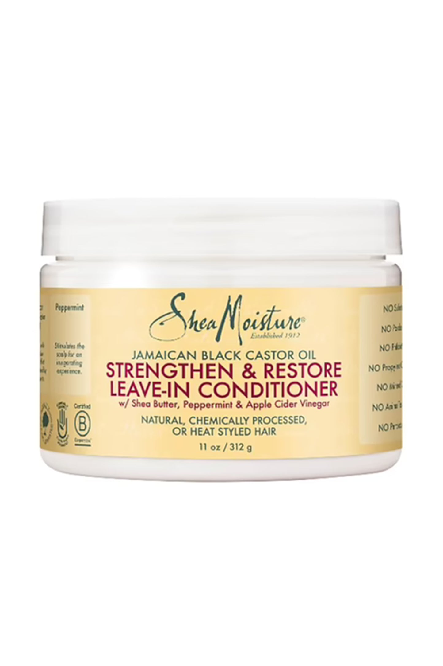 Shea Moisture Jamaican Black Castor Oil Leave In Conditioner 11 Oz / 312 Gr