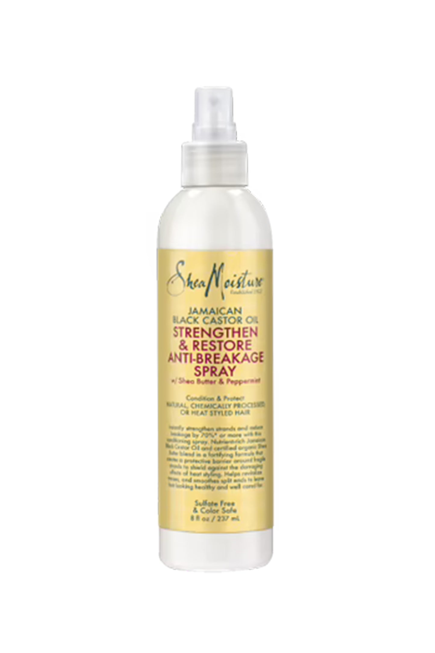 Shea Moisture Jamaican Black Castor Oil Strengthen & Restore Anti Breakage Spray 237 Ml