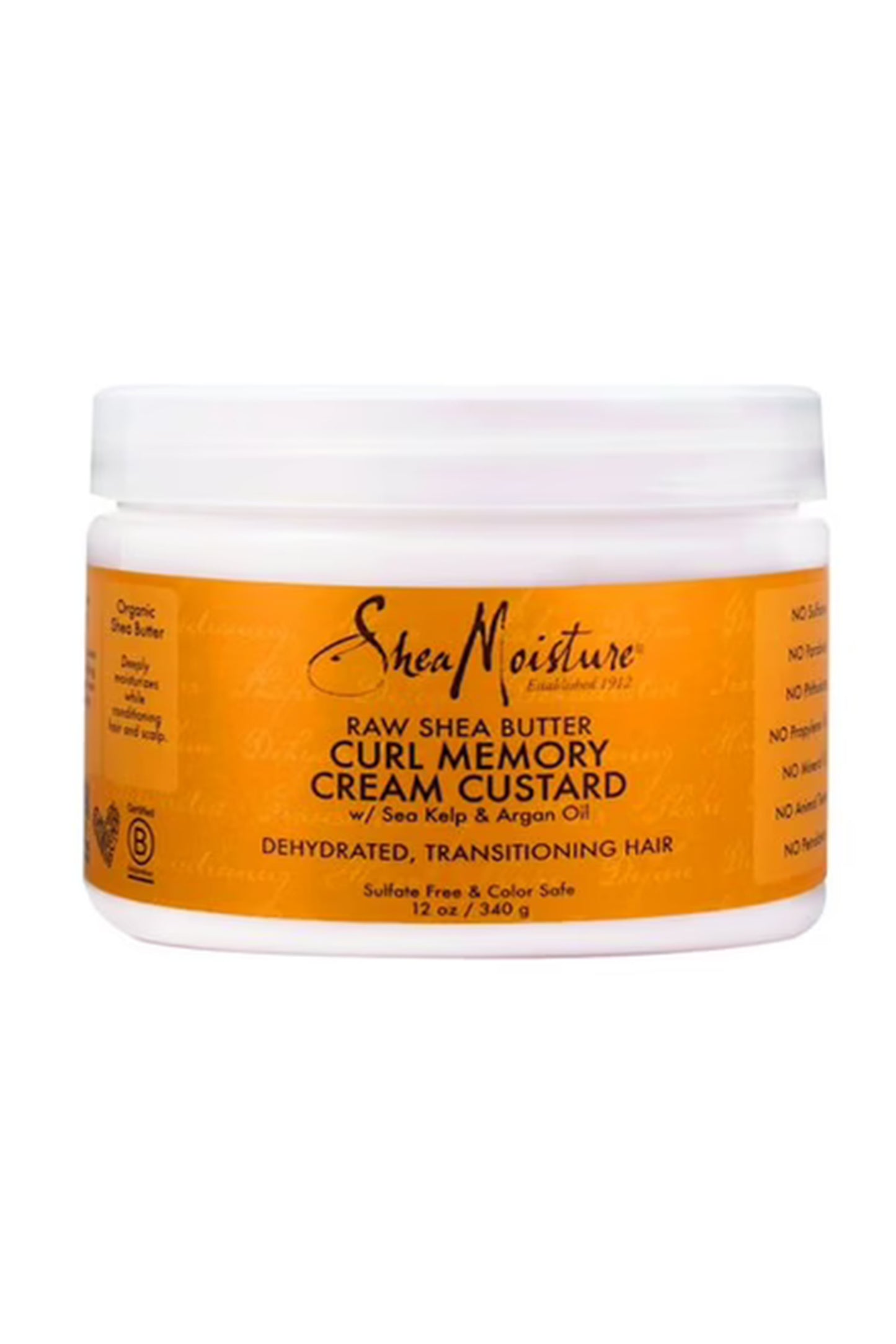Shea Moisture Raw Shea Butter Curl Memory Cream Custard 340 Gr