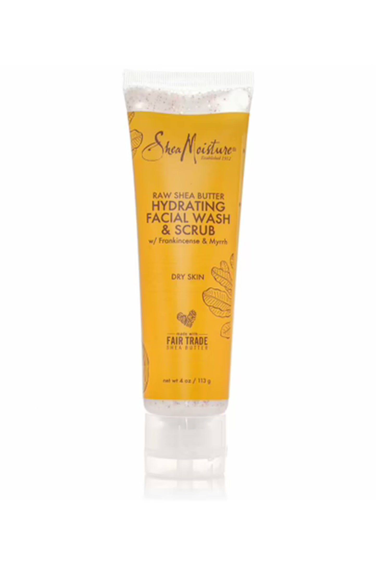 Shea Moisture Raw Shea Facial Wash & Scrub 4oz