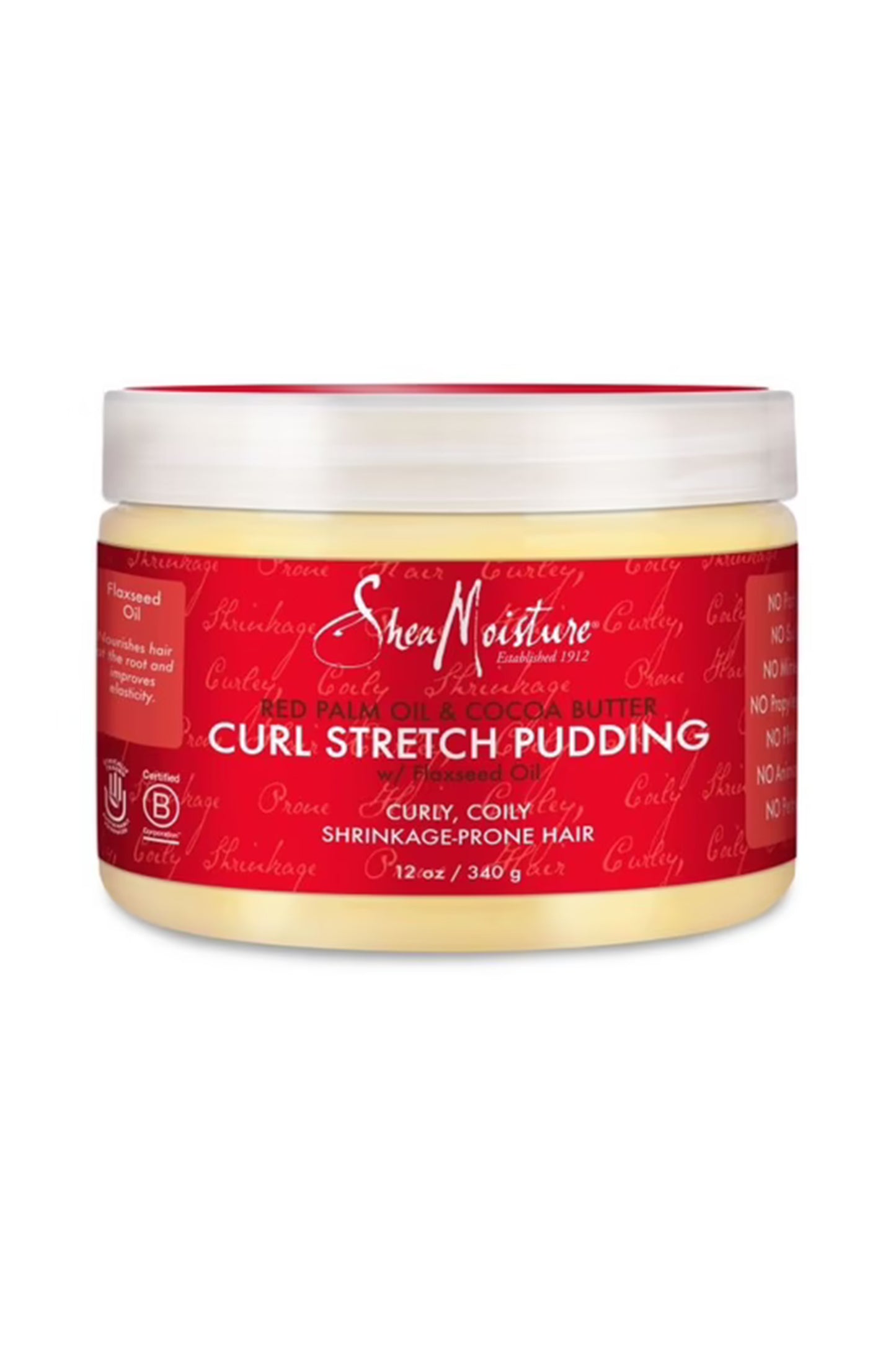 Shea Moisture Red Palm Oil & Cocoa Butter Elongating Pudding 340 Gr
