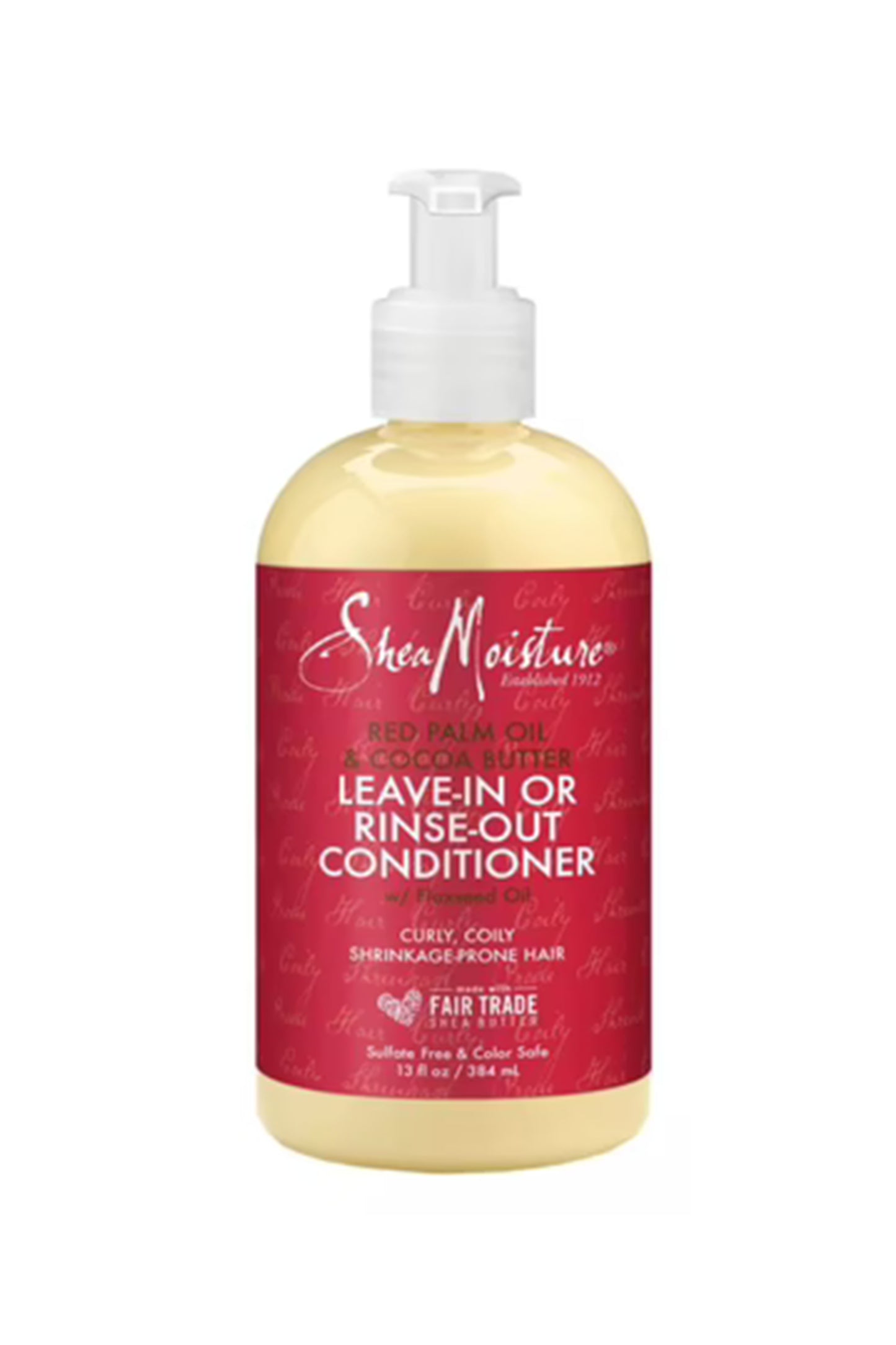 Shea Moisture Red Palm Oil & Cocoa Butter Rinse Out Or Leave In Conditioner 384 Ml