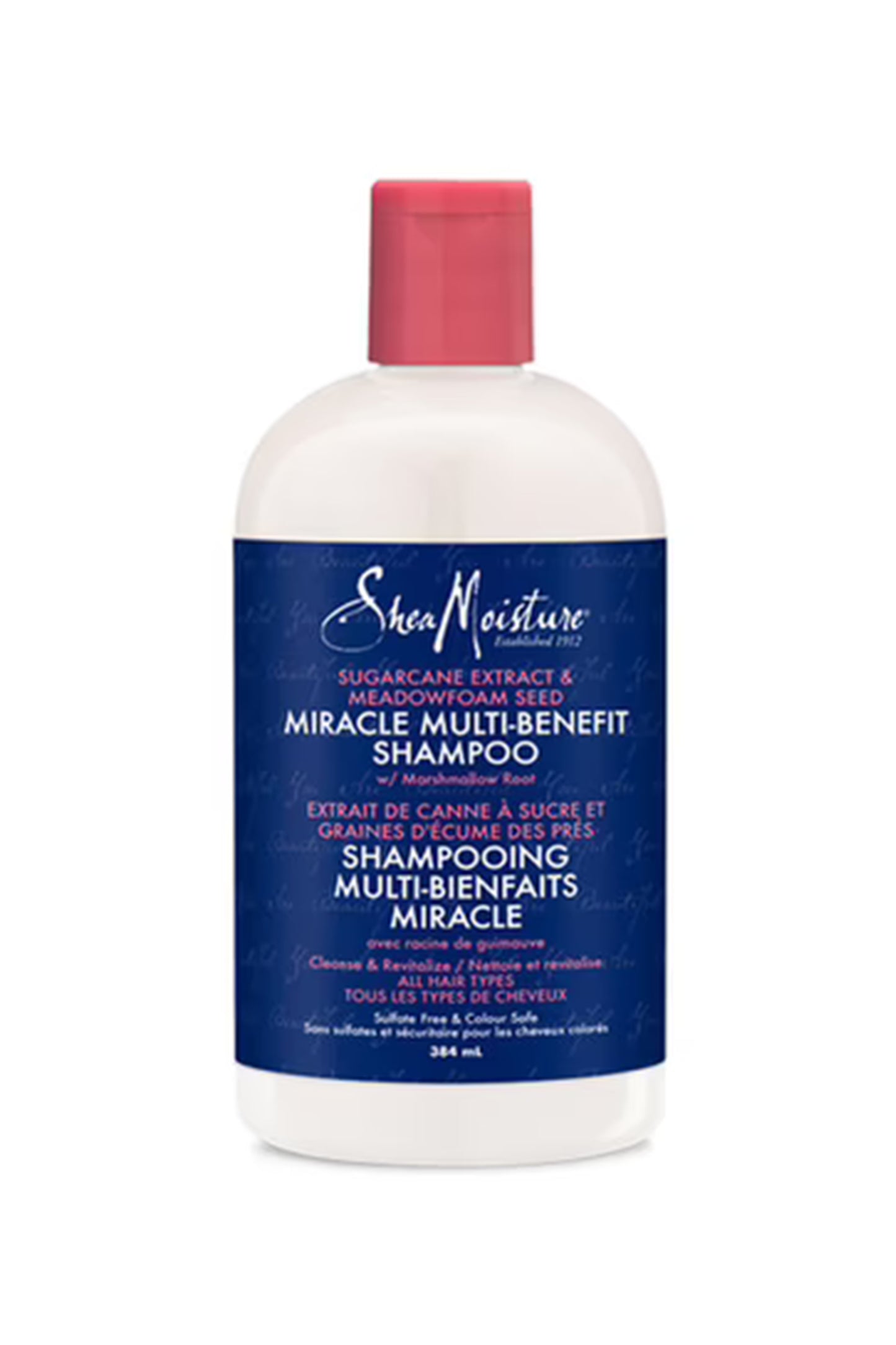 Shea Moisture SUGARCANE EXTRACT & MEADOWFOAM SEED MIRACLE SHAMPOO 13oz