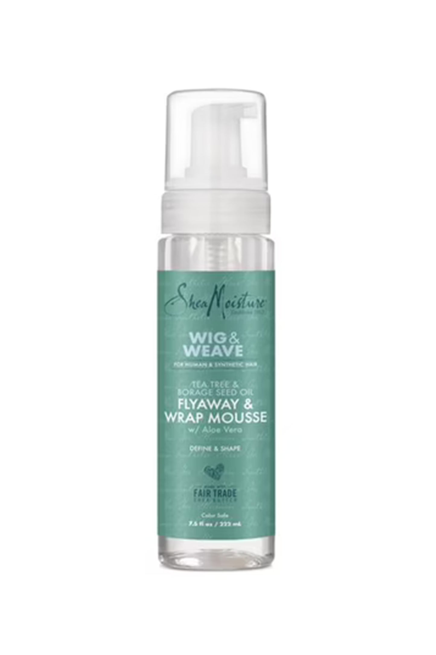 Shea Moisture Wig & Weave Tea Tree & Borage Seed Oil Flyaway And Wrap Mousse 222ml