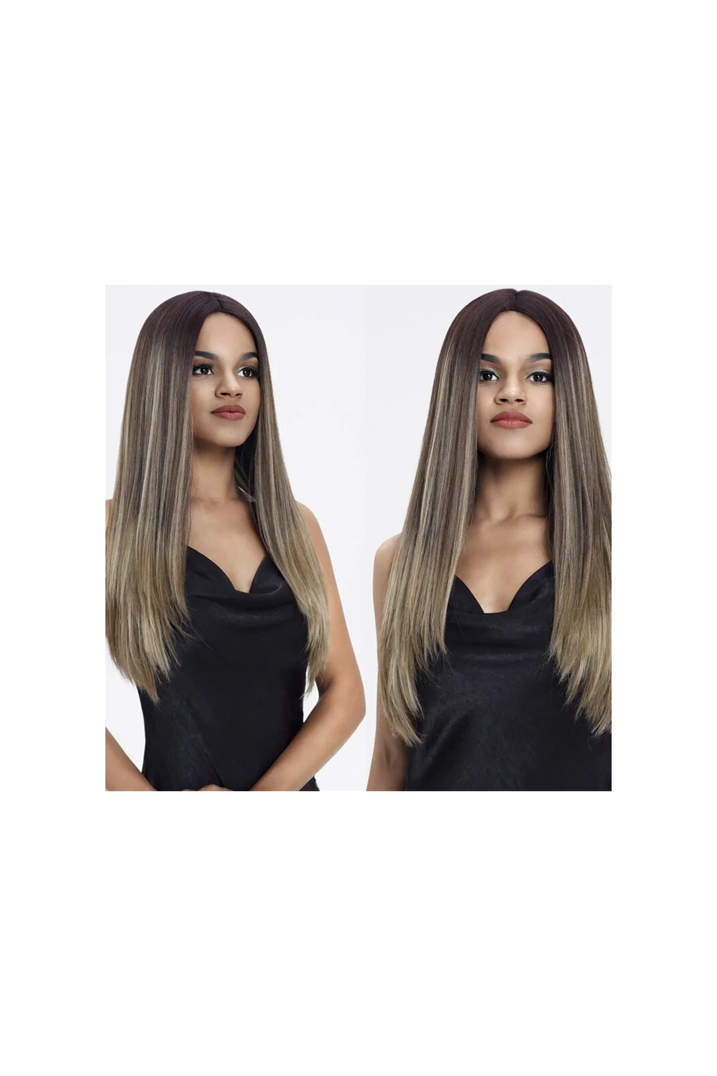 Sleek Human Hair Blended Wig - Demi Wig